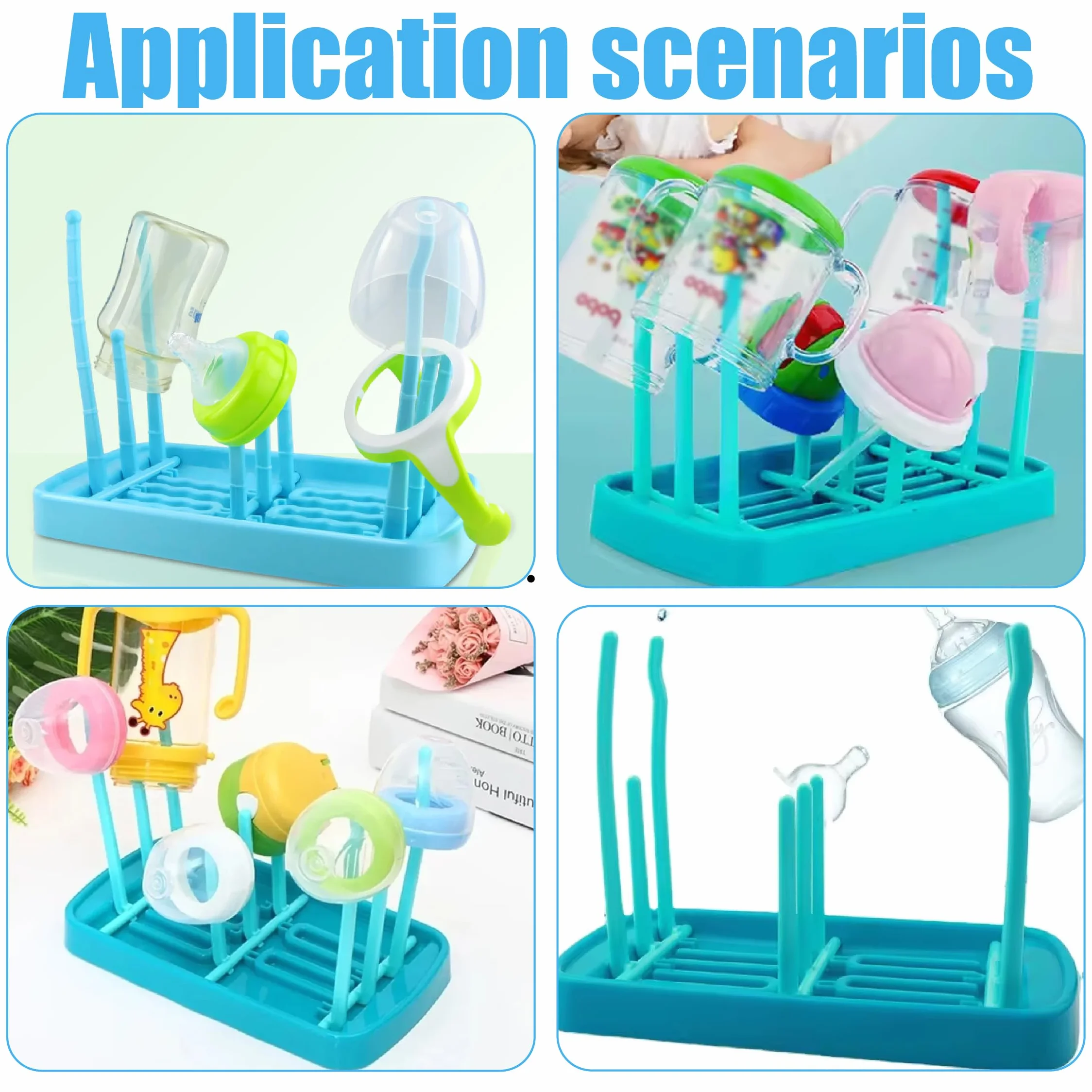 1 PCS scola borracce scolabottiglie scola biberon scolabottiglie per borracce porta biberon per tappi di bottiglie capezzoli accessori per bicchieri