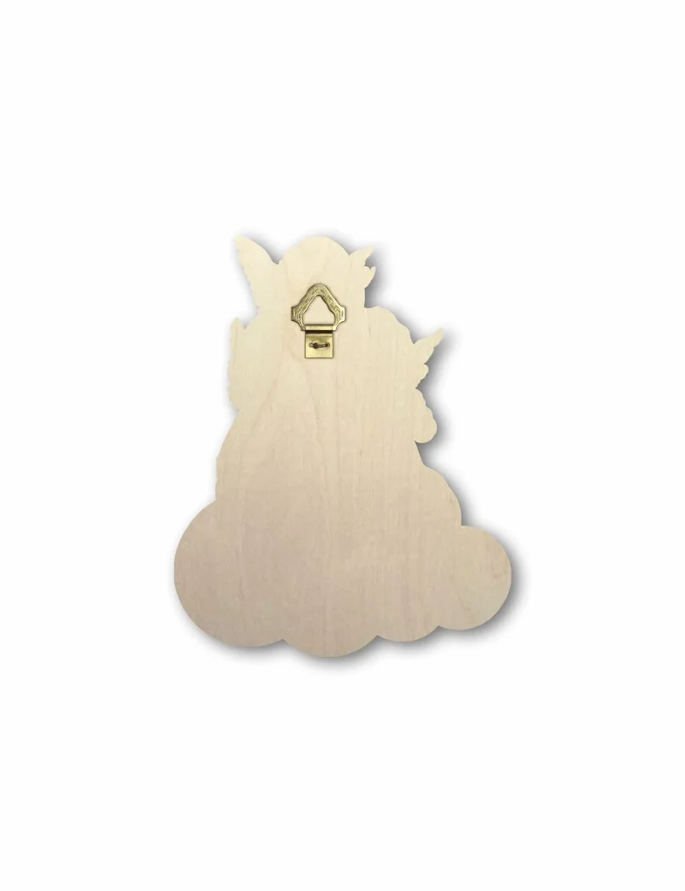 Fratelli Bonella | Quadro in legno di tre Angioletti in preghiera per Bambina con preghiera Angelo di Dio 11x14 cm | Made in Italy