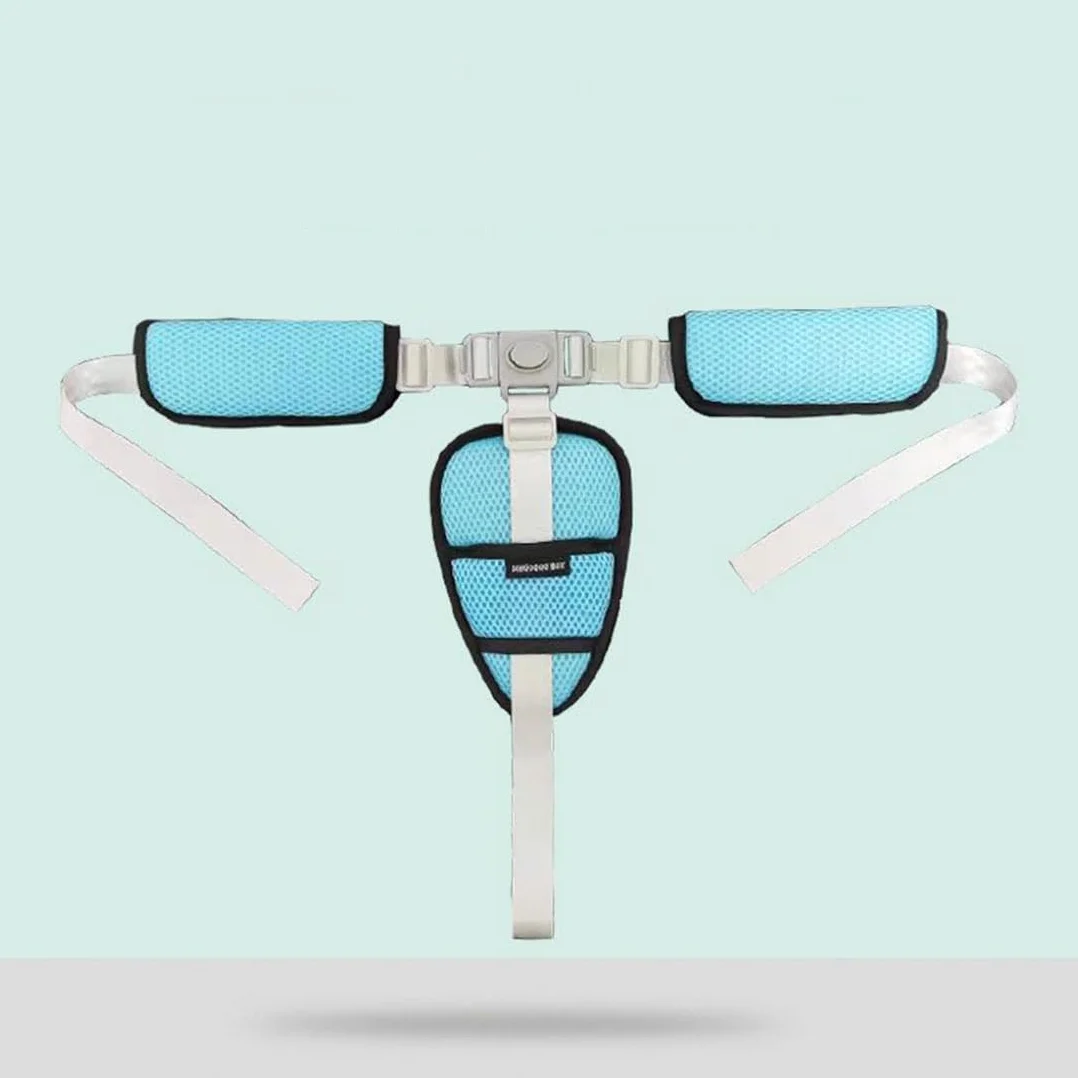 Cinture Passeggino Universali, Cintura di Sicurezza per Bambini Imbracatura per Seggiolone a 3 Punti Regolabile Seggiolino Cinghie Passeggini Anticaduta Adatta per Seggioloni Auto Carrozzine