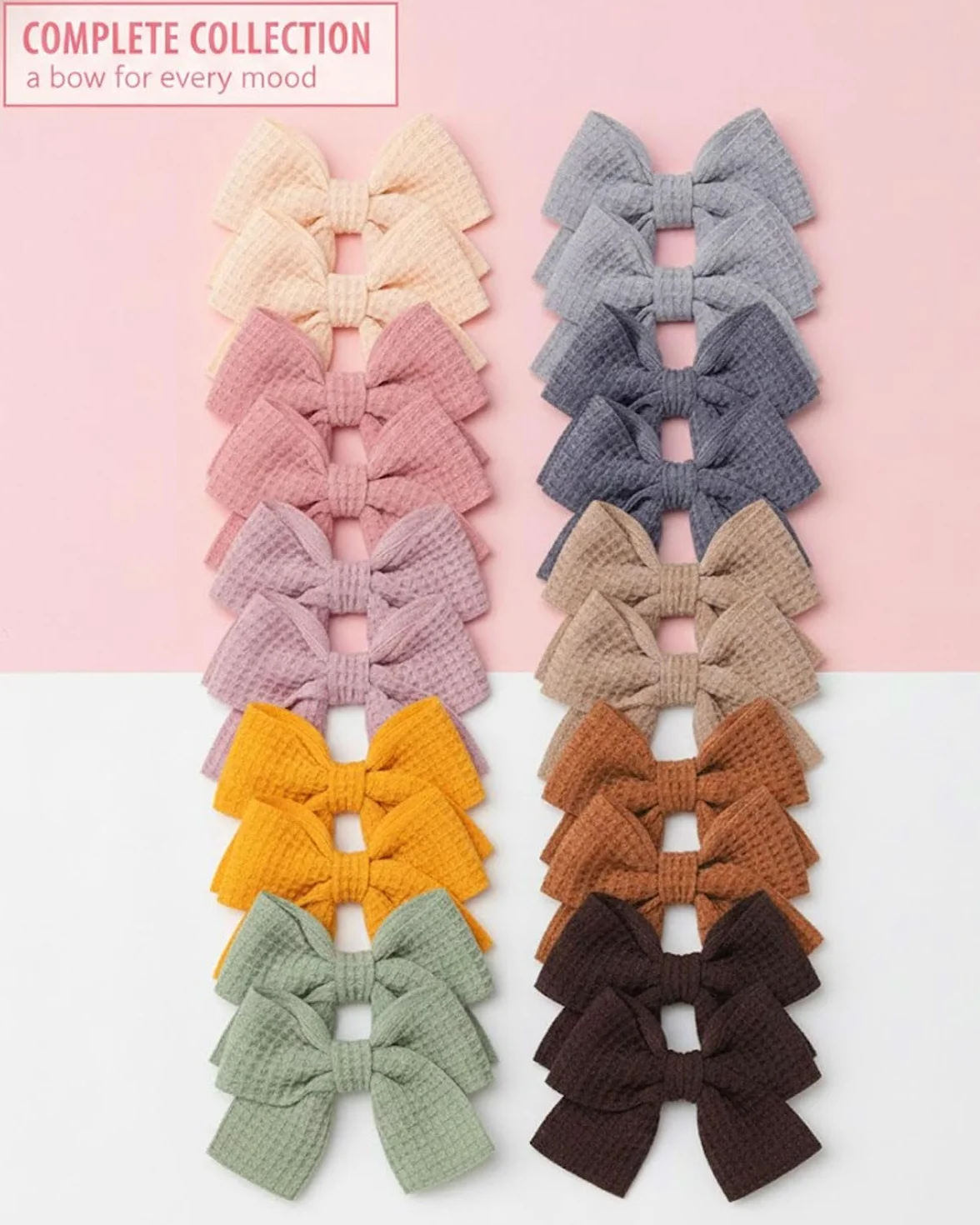 DAFNE 20 Pezzi Mollette Capelli Neonata Piccolo 7 cm Fermagli per Capelli per Bambini, Antiscivolo Fiocchi Capelli per Bambina