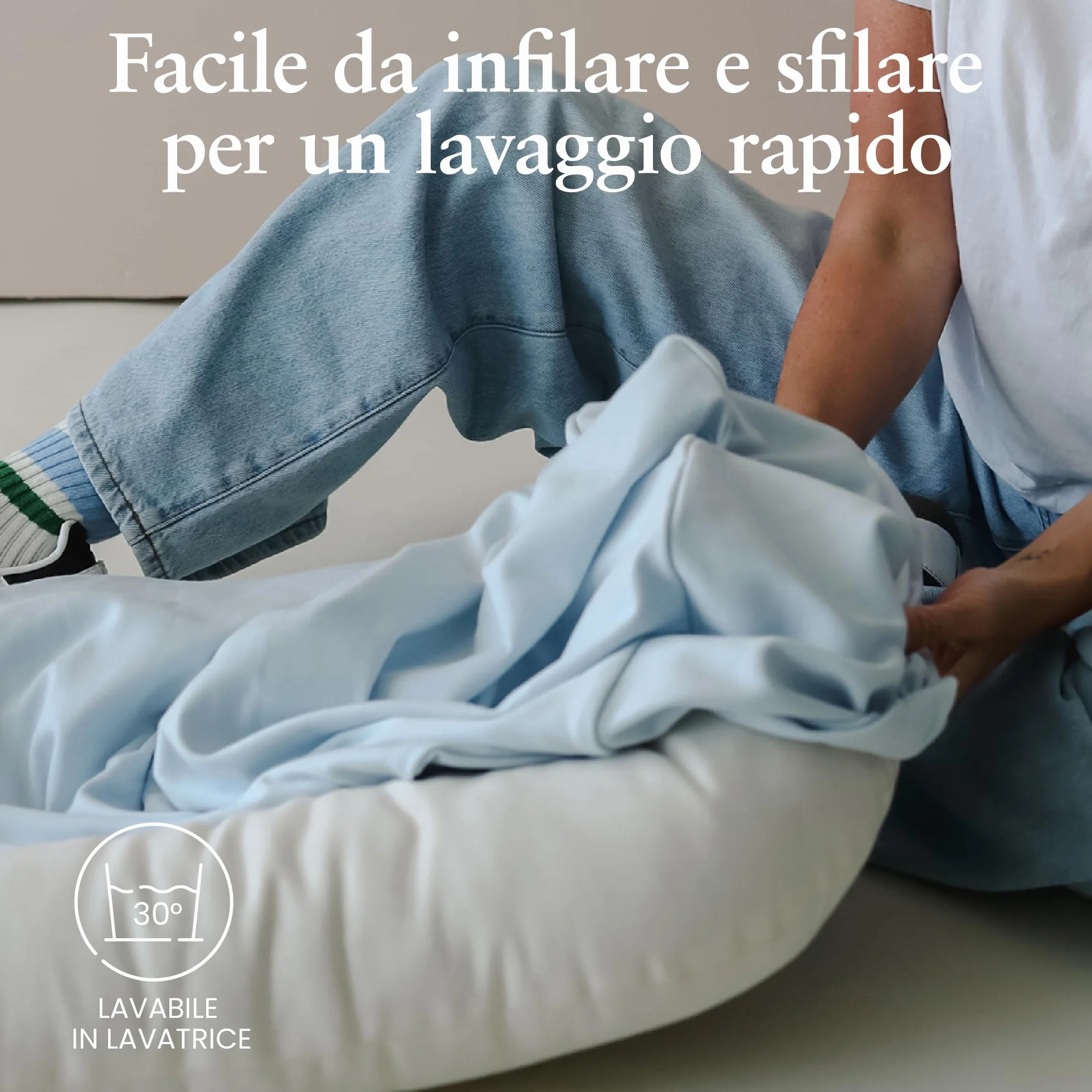 Fodera per Snuggle Me® Nido Neonato - Fodera per Culla per Neonati in Cotone Biologico di Alta Qualità, Lavabile in Lavatrice e Morbidissima