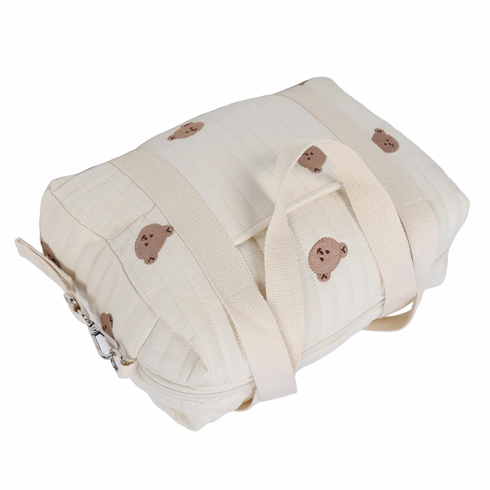 Akozon Passeggino Multifunzionale, Borsa per Passeggino Multiuso, Borsa per Pannolini Riutilizzabile con Ricamo Cerniera