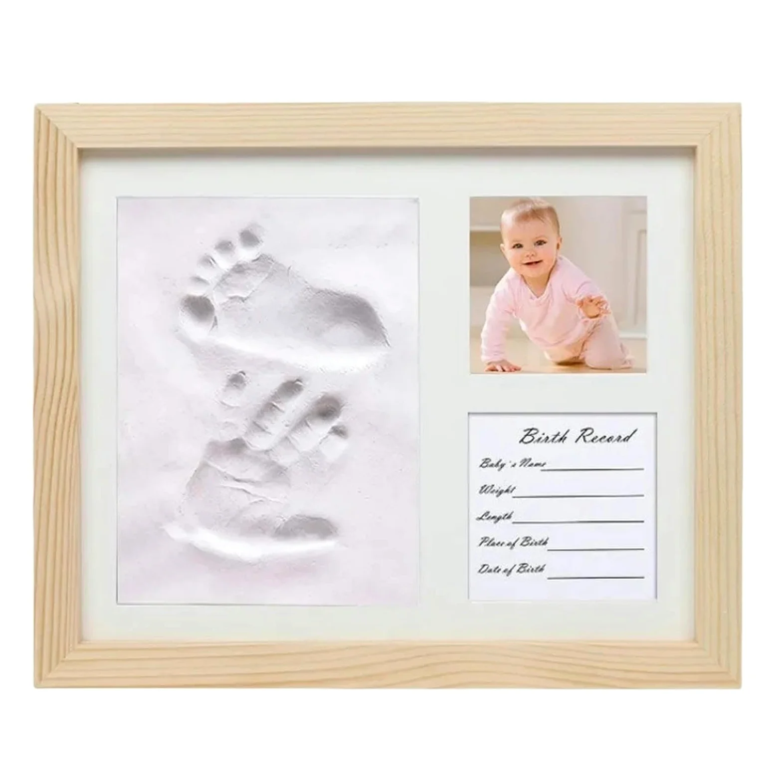 Kit di impronte di zampe di cane e mani set fai da te per la crescita del bambino, souvenir per bambini, regalo di compleanno per bambini, cornice per foto