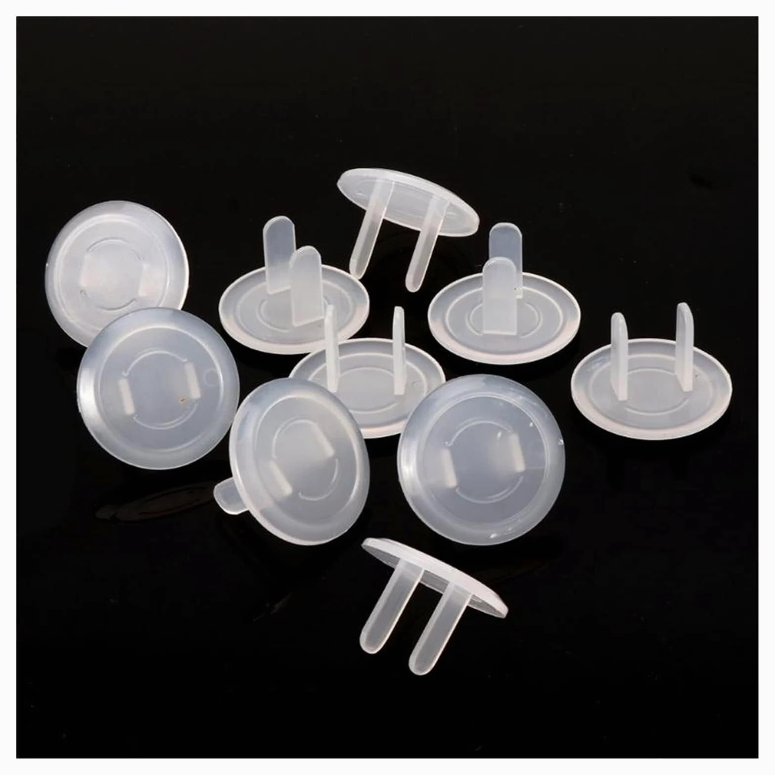 Copriprese di Sicurezza per Bambini in Materiale ABS - Protezione Duratura, Design Anti-Allentamento per Uso Adulto Facile, Adattamento Perfetto a Prese Standard(50pc)