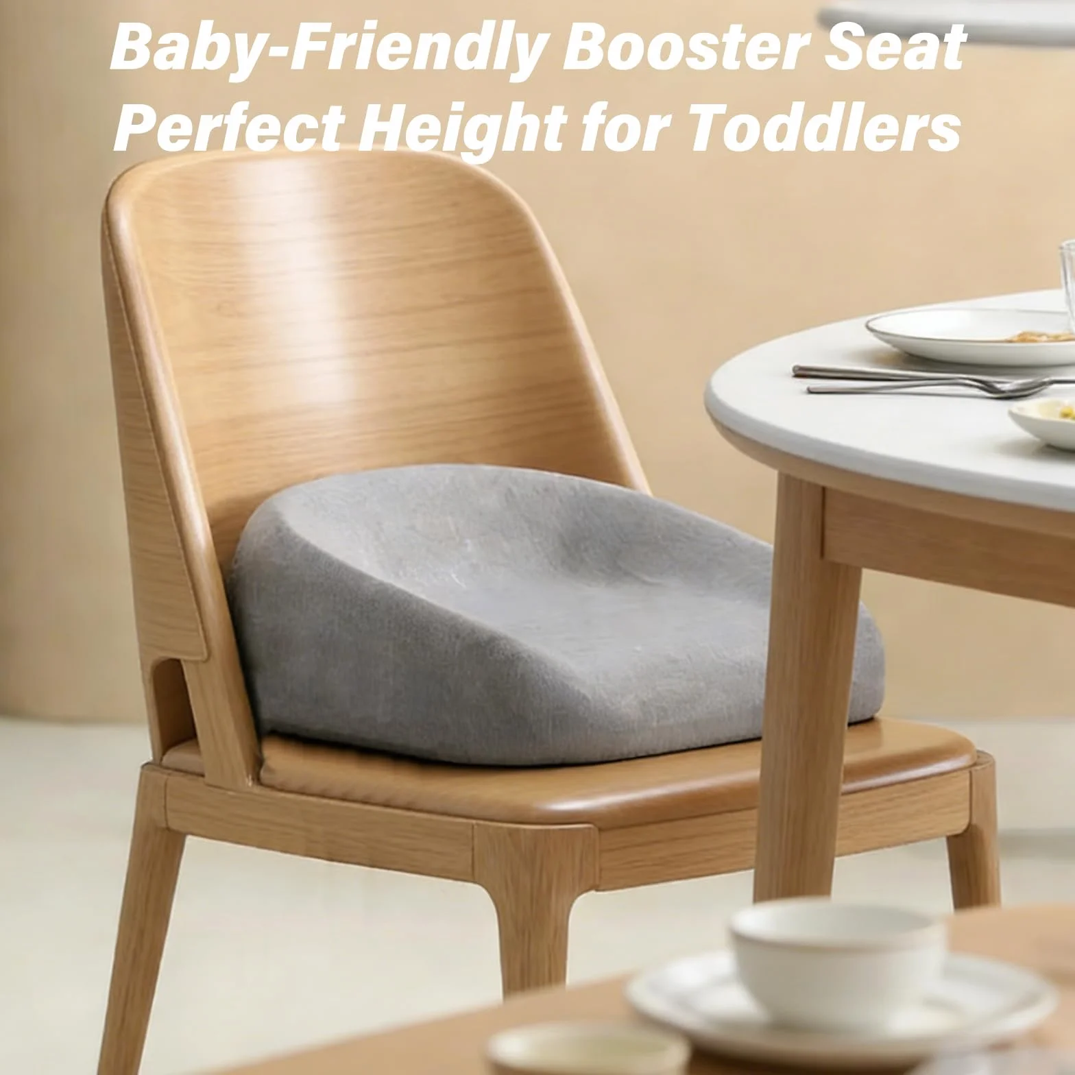 Altezza del sedile Sedia Bambino: Aumentare l'altezza e lo spessore dei bambini Cuscino per seduta rialzata sedia, design ad anelli con angoli arrotondati, antiscivolo altezza della sedia per