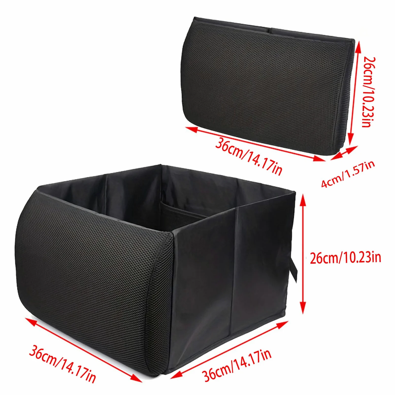 Scatola organizer multifunzione per auto, 30 l, pieghevole, per sedile posteriore o bagagliaio, organizer per auto da viaggio