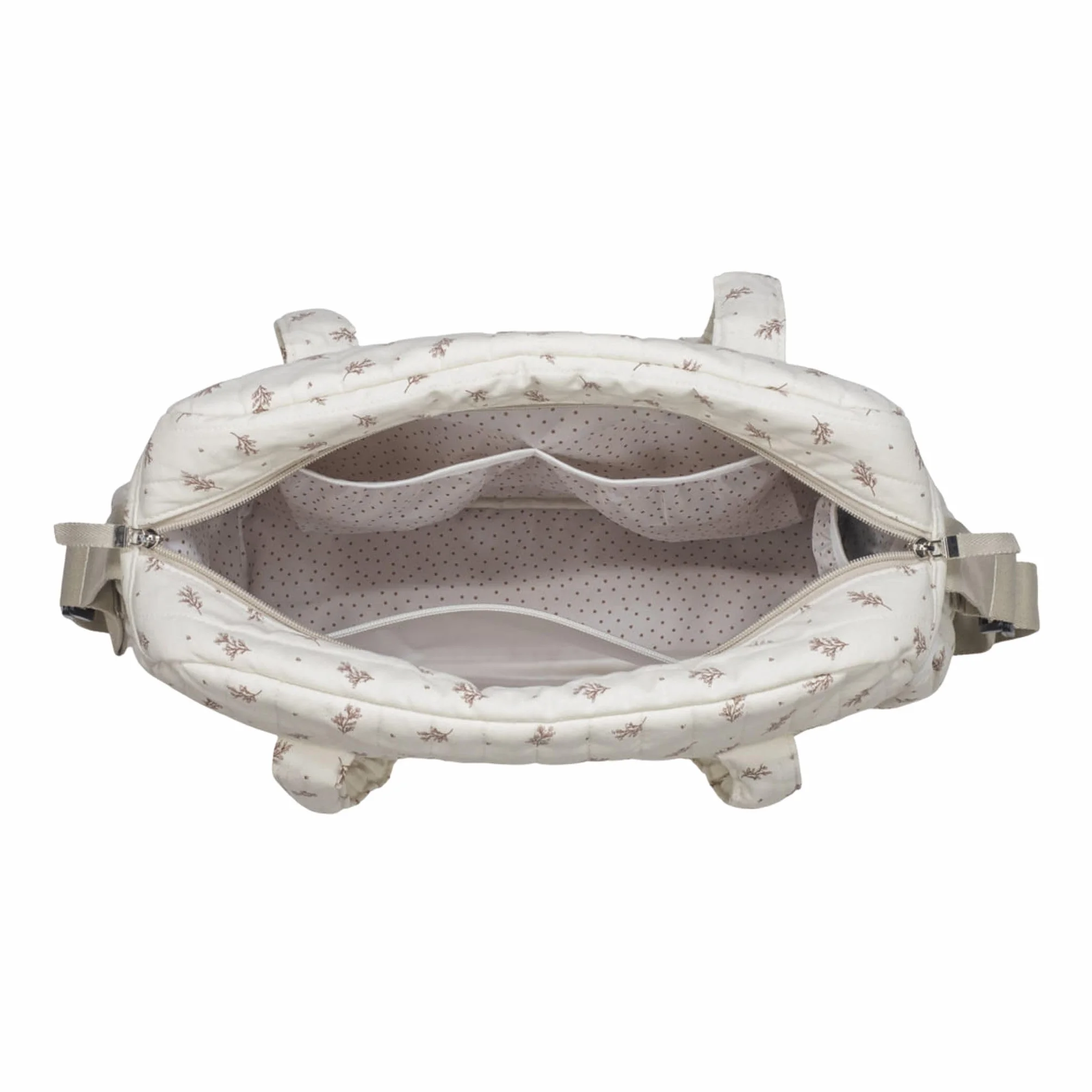 Walking Mum - Borsa fasciatoio, colore: rosa, Beige/Rosa e Beige/Verde, L