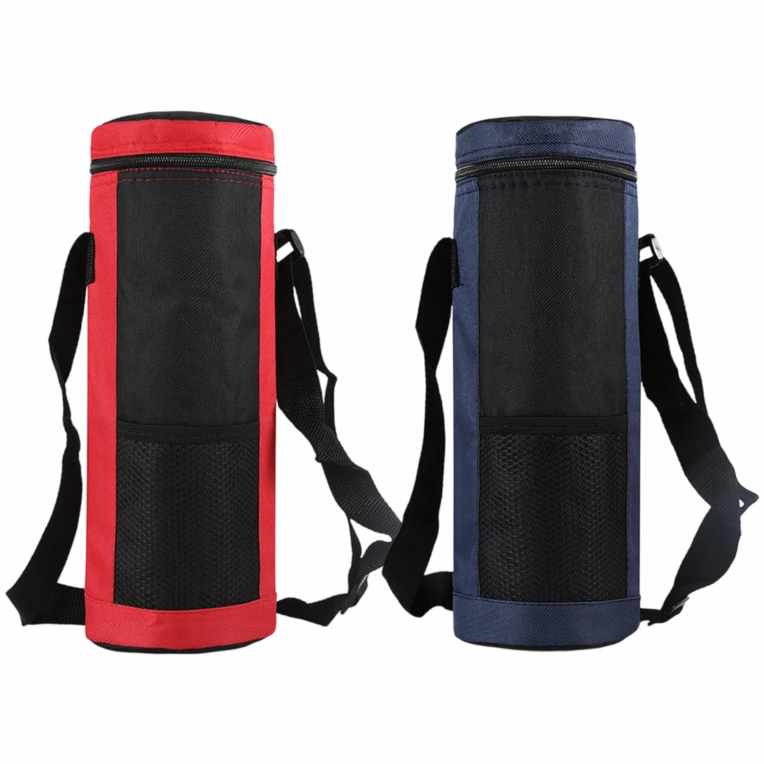 2PCS Borsa per Bottiglia Termica, Borsa Portatile per Bottiglia D'acqua Piccola Borsa Termica per Bevande con Tracolla Regolabile per Esterni, ViaggiS