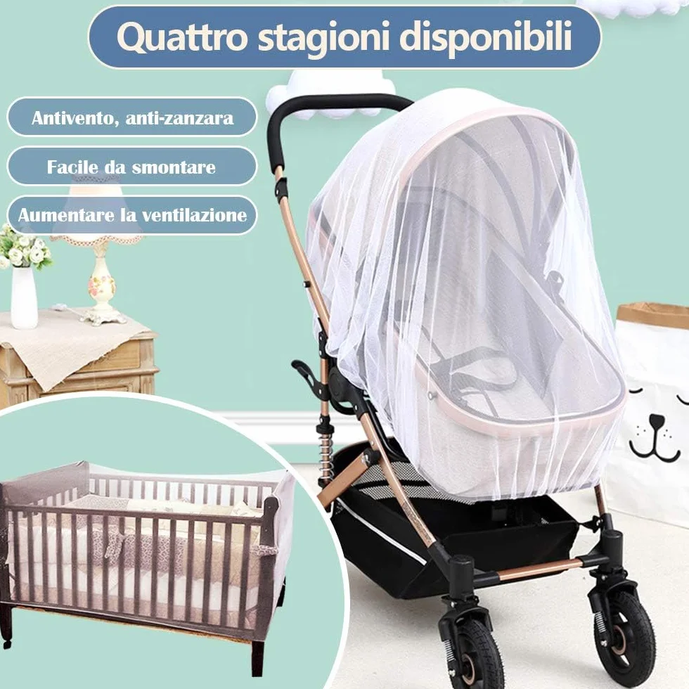 Faburo Zanzariera per Ovetto Universale per Passeggino, Carrozzina, Culla e Lettino da Viaggio per Attività All'aperto
