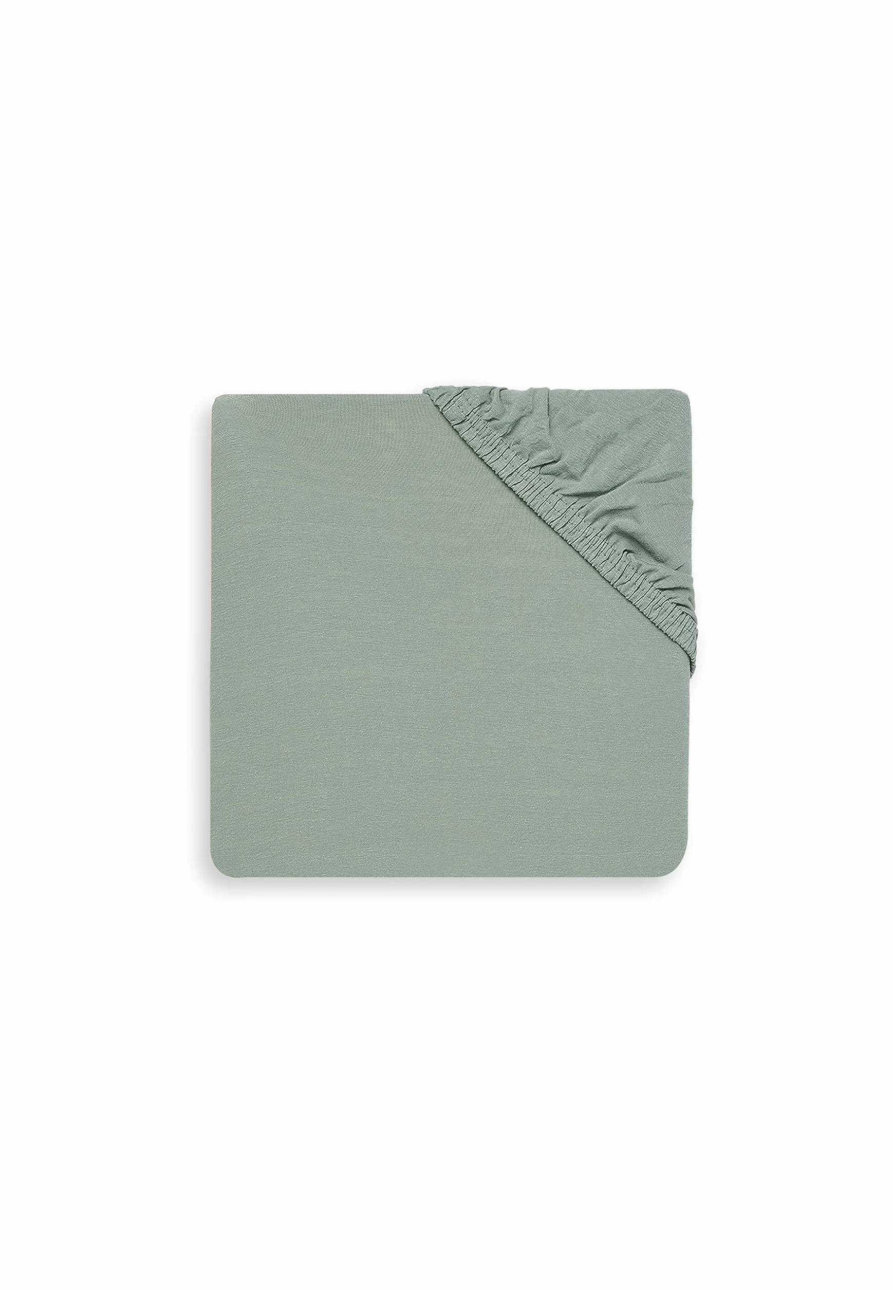 Jollein Lenzuolo in jersey con angoli elasticizzati per neonati, 100% cotone, 60 x 120 cm, verde 511-507-00095