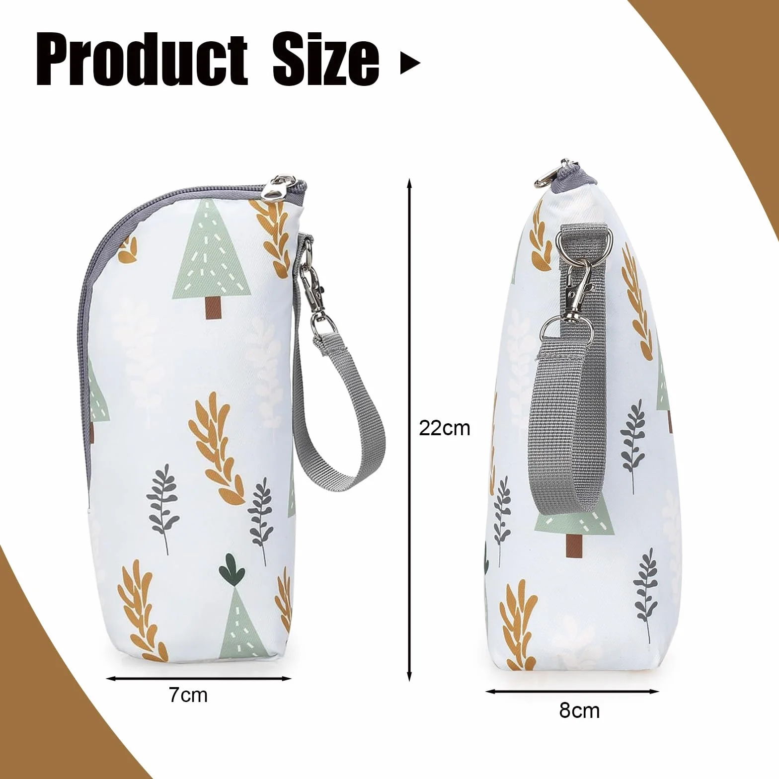 Borsa Isotermica per Biberon, Borsa Termica con Strato Isolante, Portabiberon Termico, Isotermico Porta Biberon, Thermos