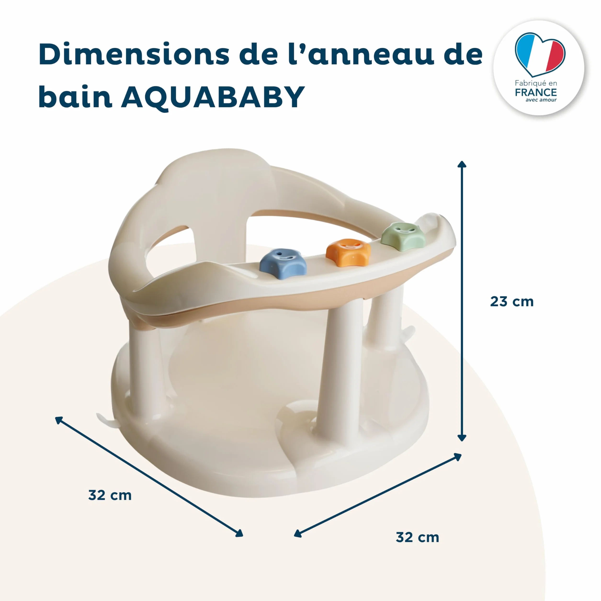 THERMOBABY Anello da bagno aquababy marrone ghiacciato