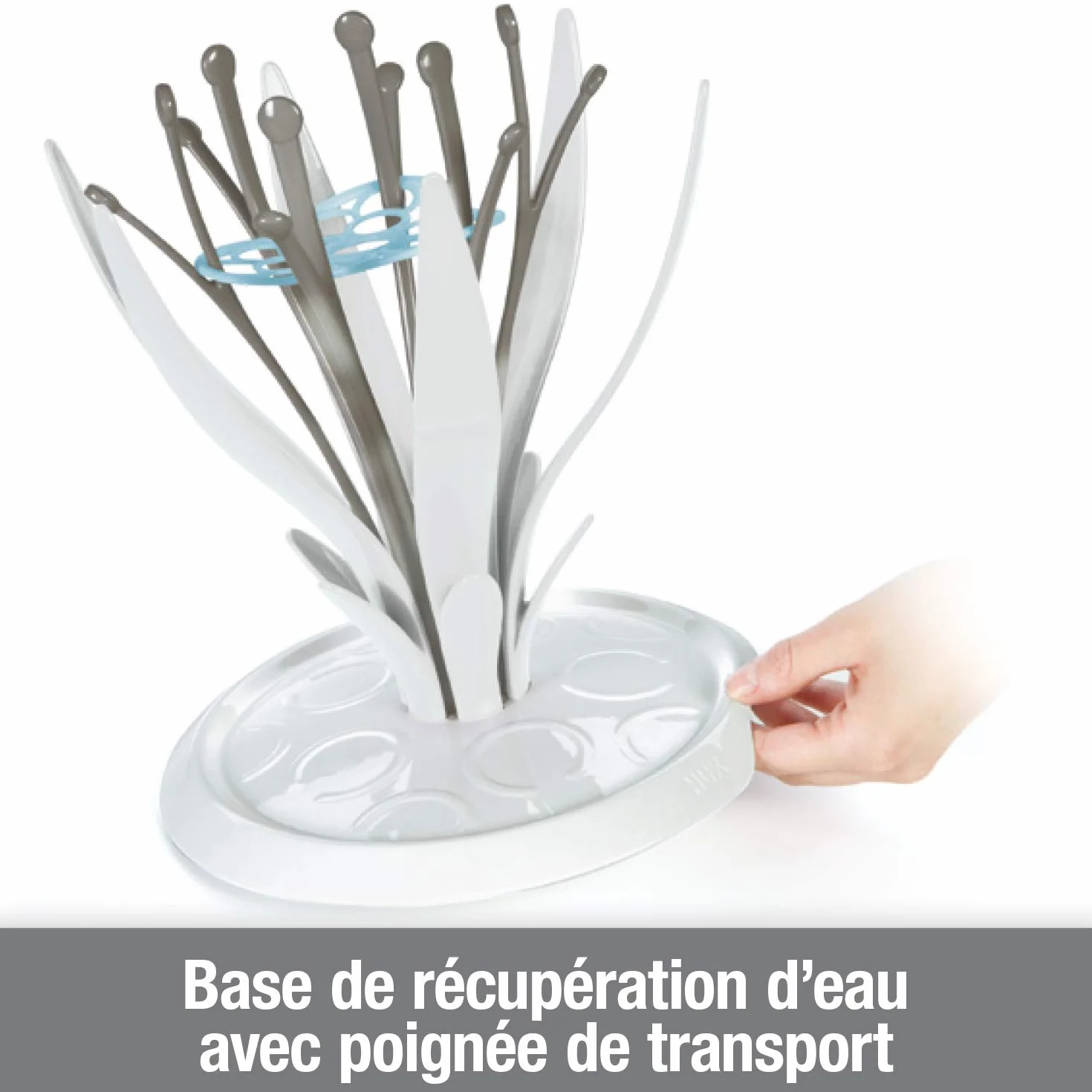 NUK - Scolapiatti per biberon Multi Dry, per 6 biberon
