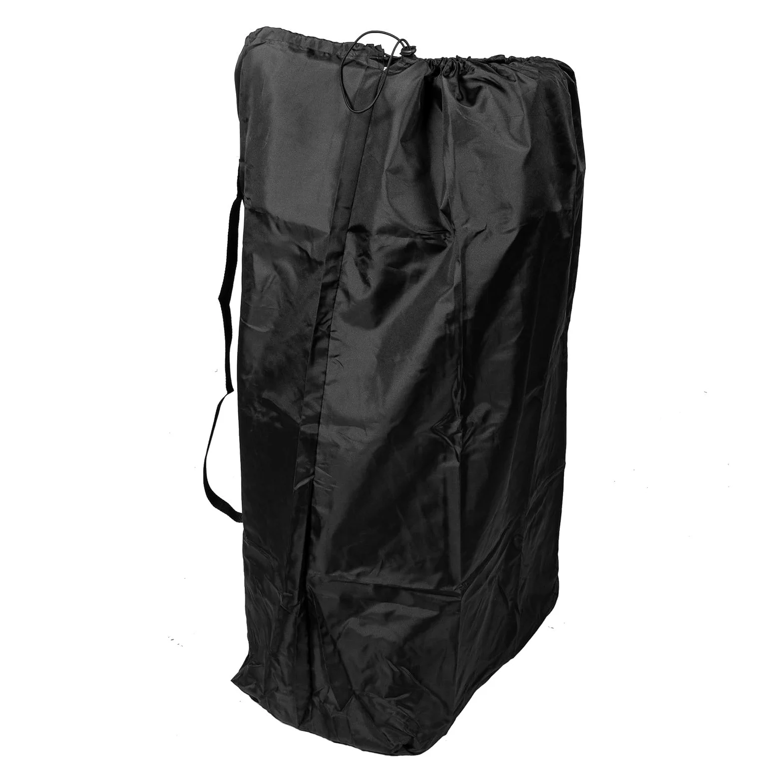 Borsa da Viaggio per Passeggino in Nailon Nero Doppie Bretelle, Chiusura a Cordoncino Bloccabile e Cuciture Rinforzate, per Viaggi in Aereo e Gite