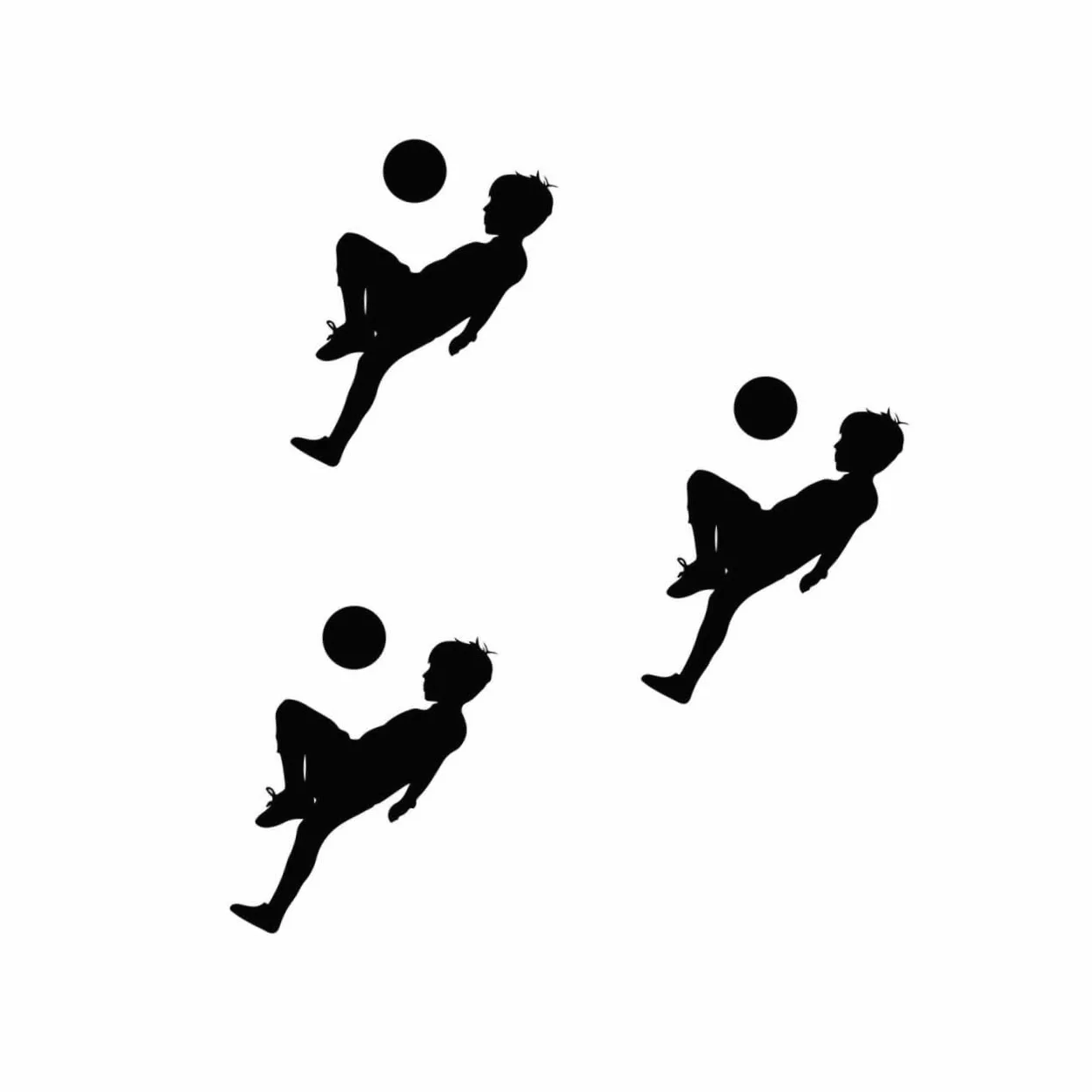 Veemoon 3 Pezzi Adesivi Murali Calcio per Decorazioni Sportive per Camera da Letto Facile da Applicare e Riposizionare per Decorare