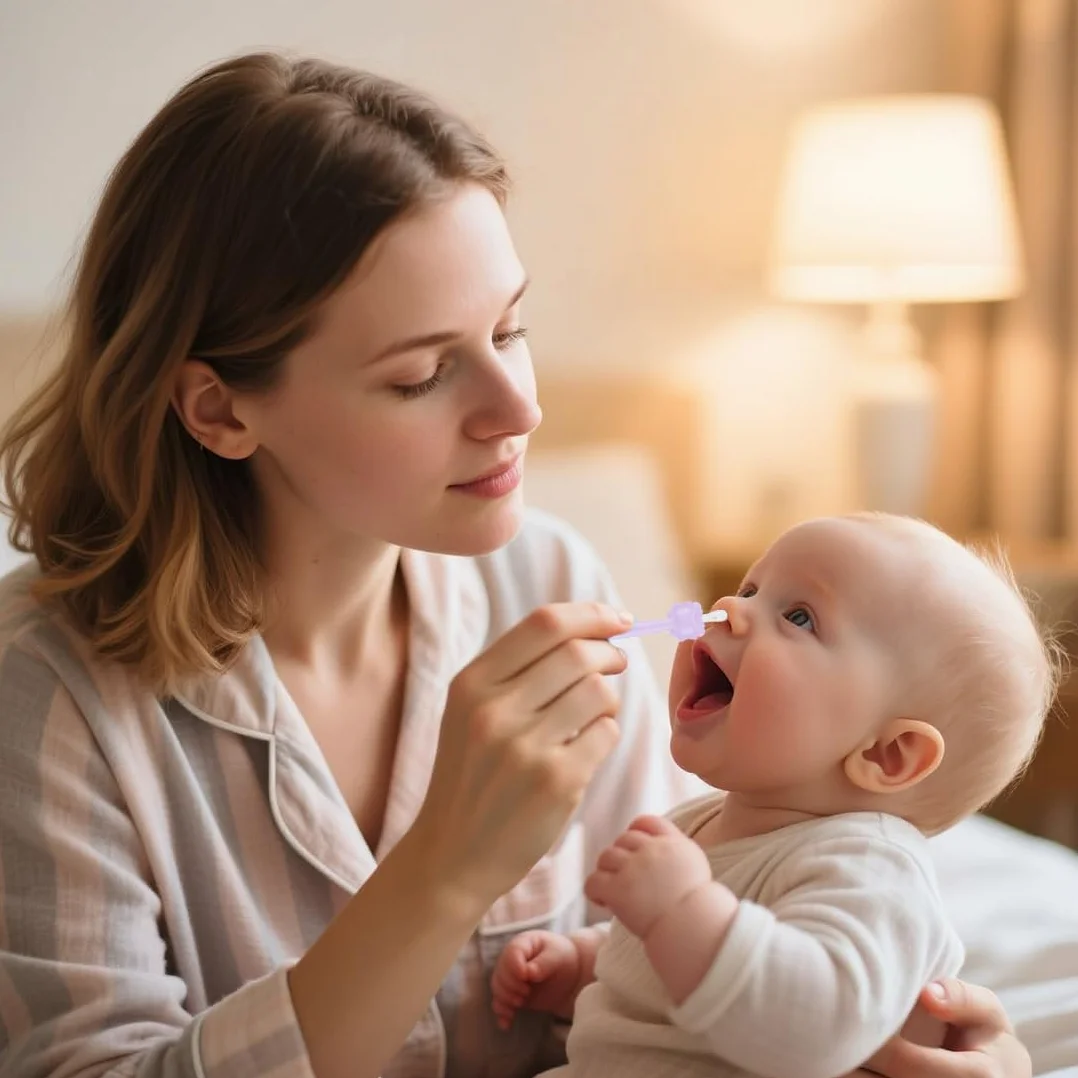 Baby Nose Ear Cleaner, 2 pezzi Nasenreiniger Baby, Pulizia orecchie, Igienico, Adatto per Casa e Viaggi, Uso Sicuro per la Cura del Neonato, del Neonato per Bambini Prodotti, rosa/viola