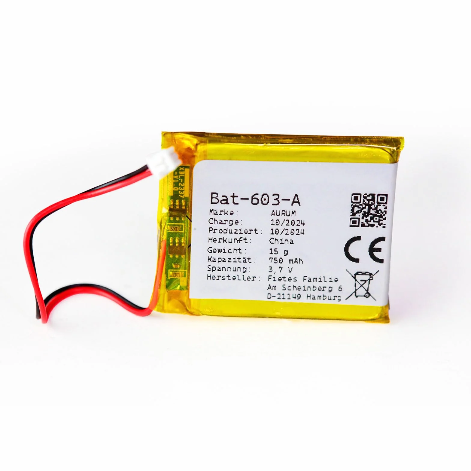 Batteria per baby monitor GHB, BOIFUN, Oretti, Luvion Babyfon ecc. (Tipo A)