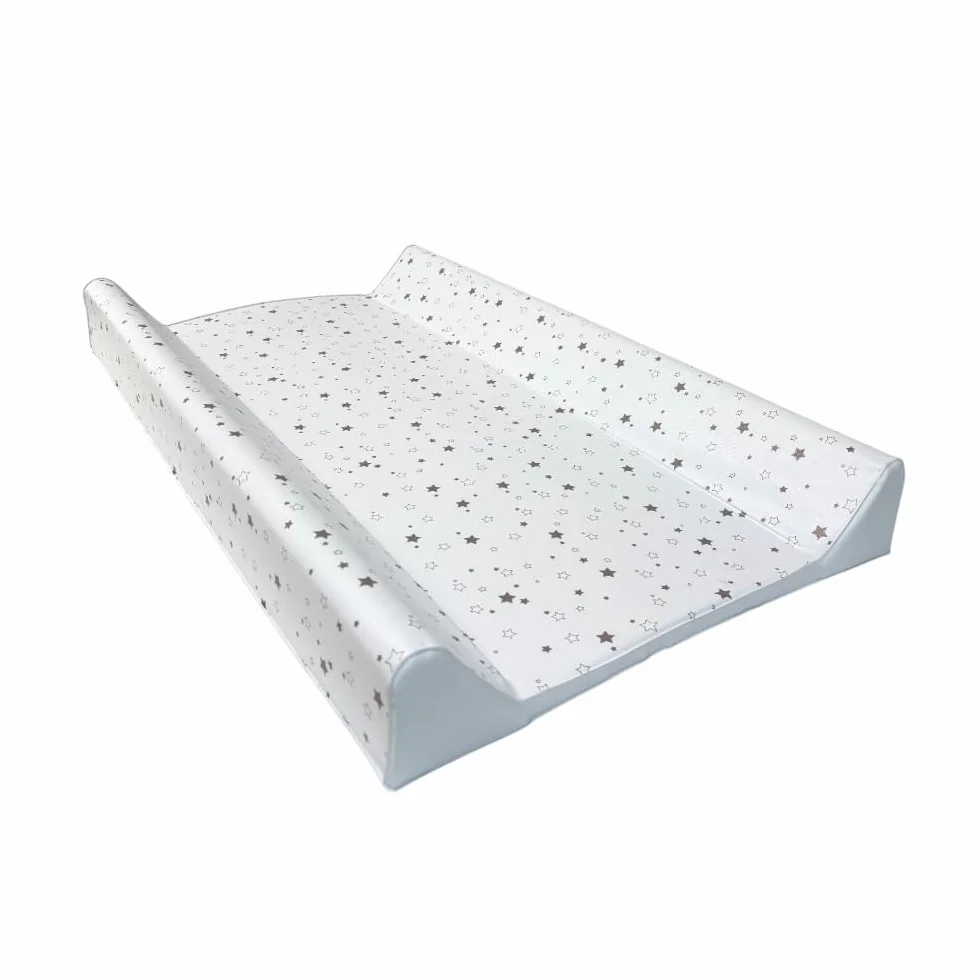 PALLA PALLINA Materassino Fasciatoio Per Cassettiera Con Sponde AntiCaduta 80X9X48 Cm Materasso Fasciatoio Neonato 100% PVC Impermeabile Lavabile PRODOTTO IN ITALIA (STELLINA TORTORA)