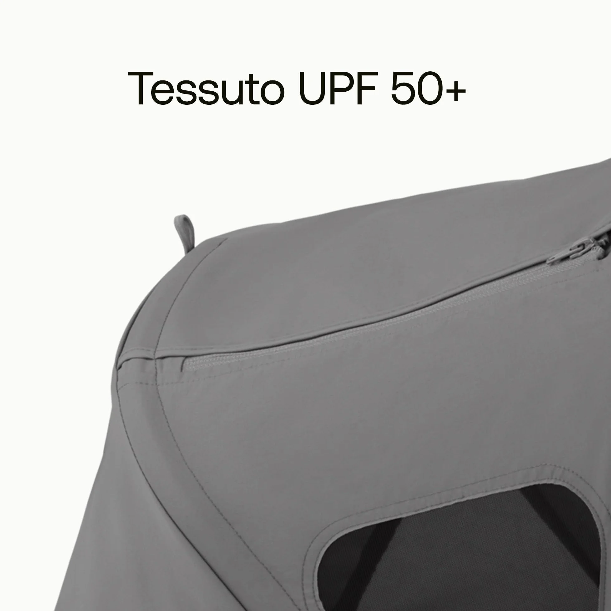 Bugaboo Fox Cappottina Breezy, Estensibile per una maggiore copertura e una Protezione Solare ottimale, Resistente all'Acqua, Compatibile Con Tutti i Passeggini Fox/Cameleon 3, Moon Grey