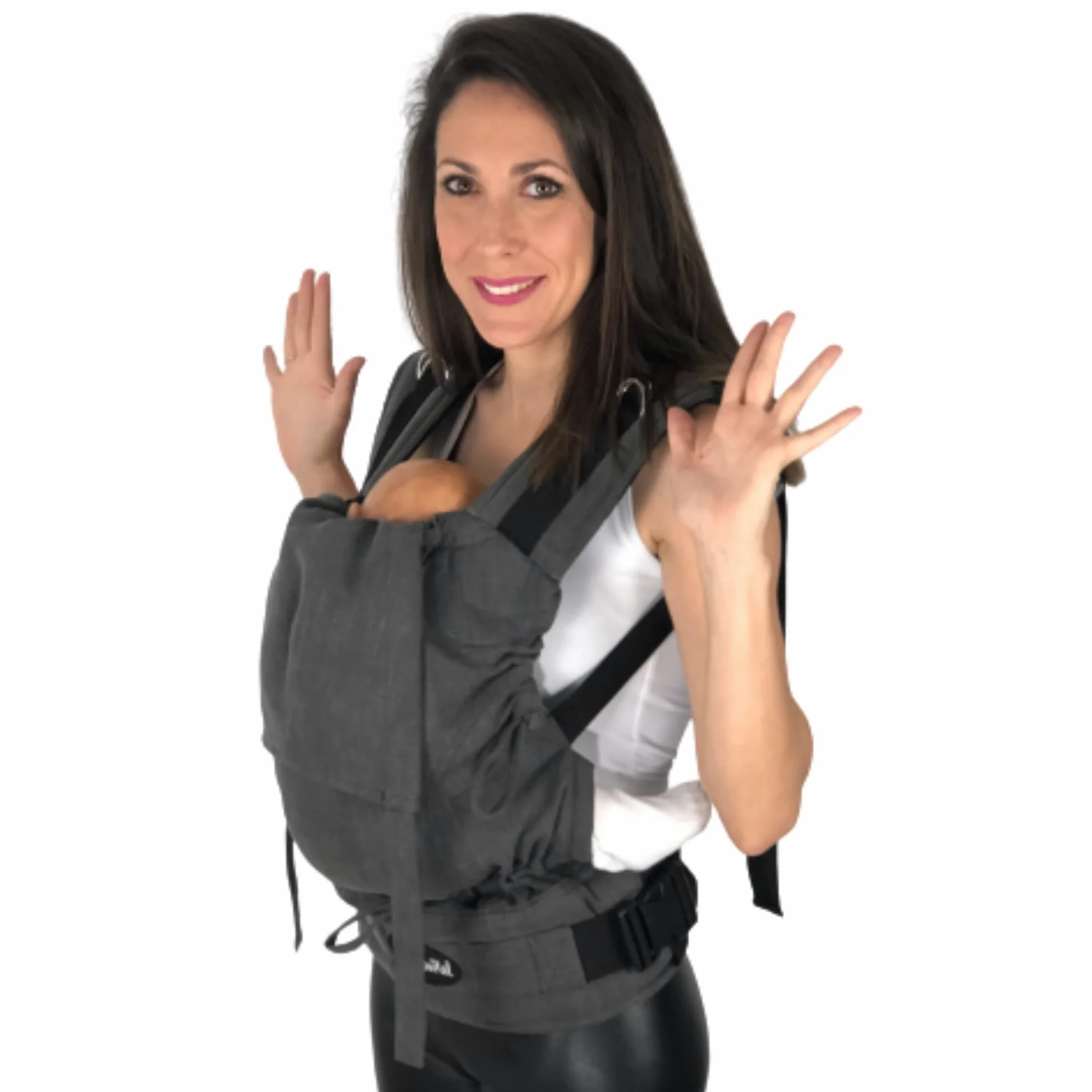 Amarsupiel - Marsupio Neonato Ergonomico - Comoda e Facile da Regolare sulla Schiena - Fascia Porta Bebè - Organico & Traspirante - Zaino Porta Bambino