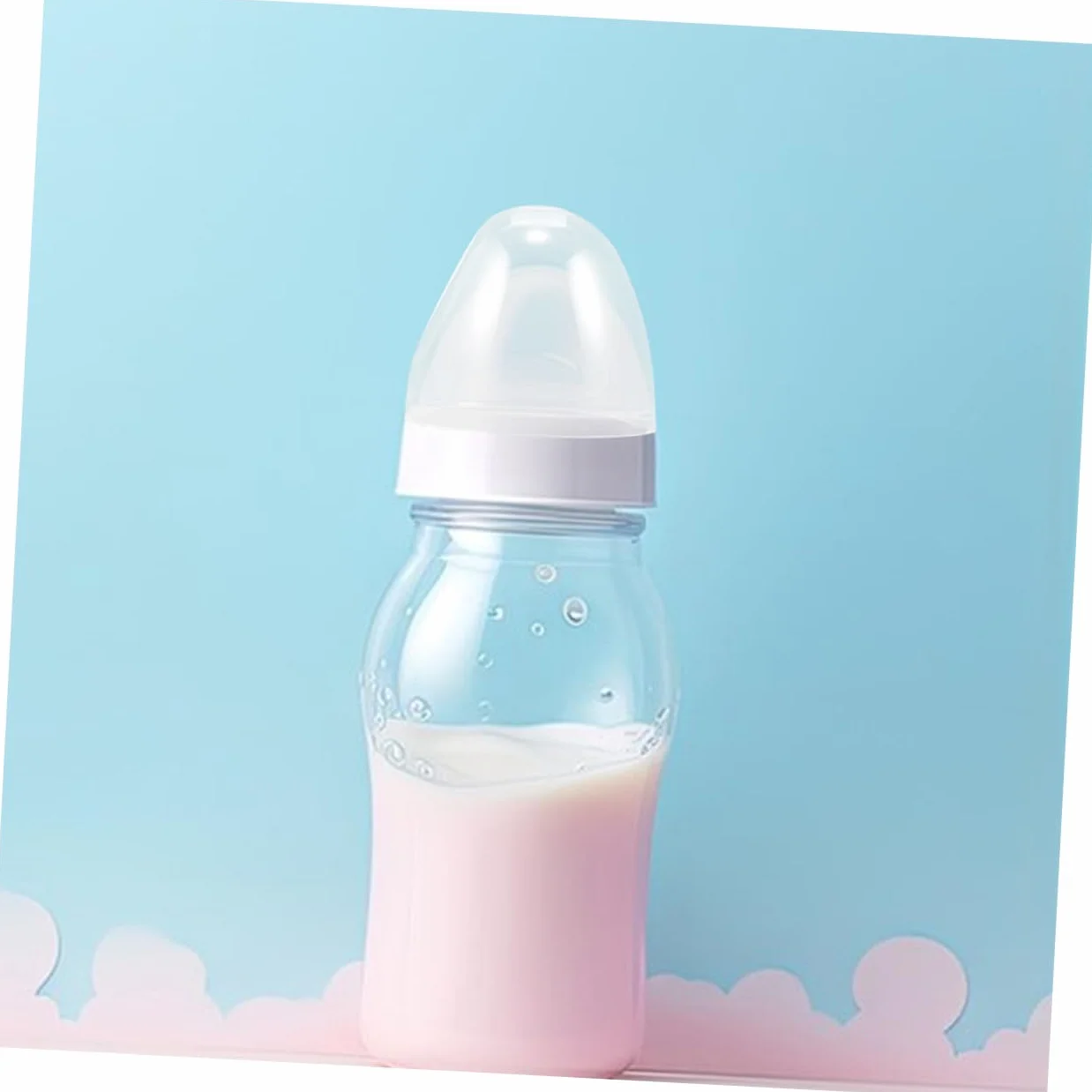4 Pezzi Tappi di Ricambio per Biberon Collo Largo in Plastico Compatibili Coperchi Facili da Usare per Uso in Cucina