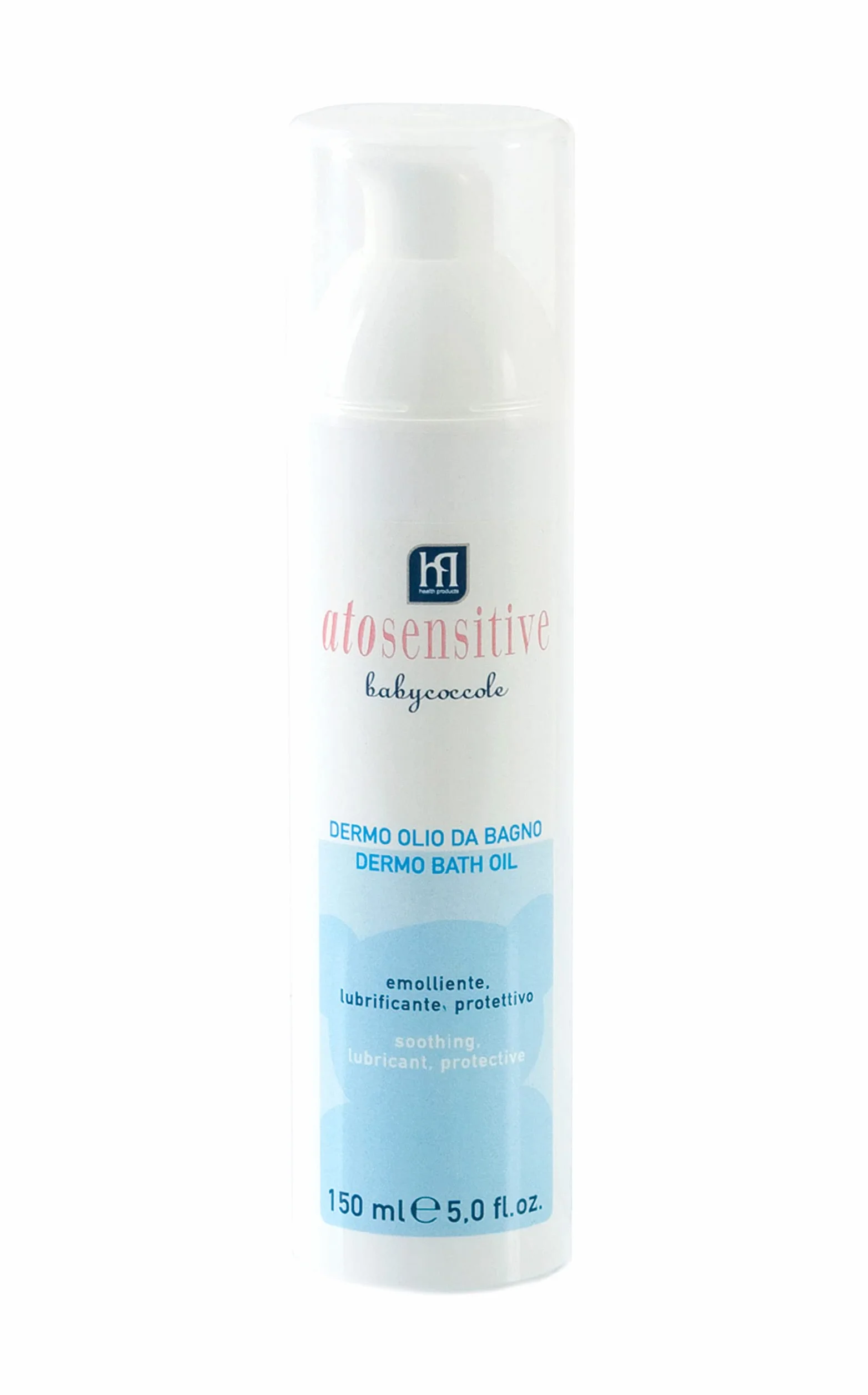 Babycoccole DERMO OLIO DA BAGNO per Bambini e Neonati. Per Pelle Sensibile e Dermatite Atopica. Delicato, Idratante, Protettivo, con Ingredienti Puri e Naturali. Dermatologicamente Testato. 150ml