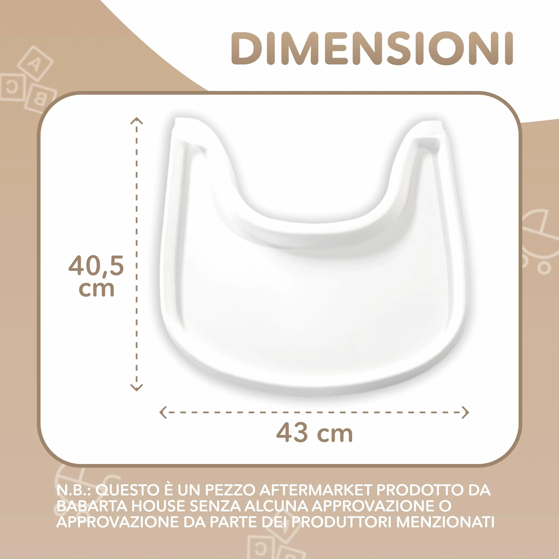 Vassoio per seggiolone compatibile con la sedia Stokke Tripp Trapp – non compatibile con piatti a ventosa – design ergonomico curvo, bianco opaco, senza BPA, facile da montare