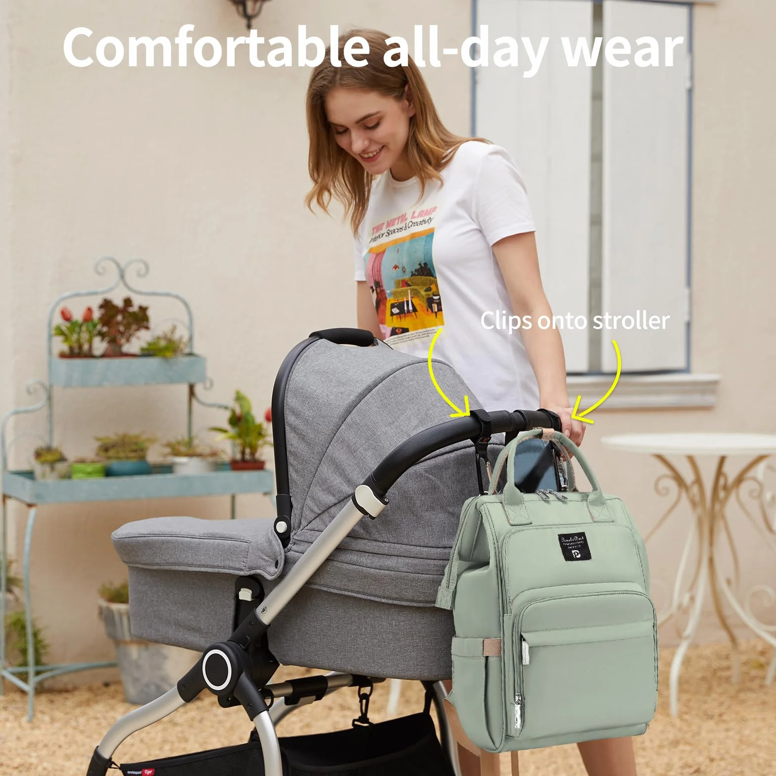 Pomelo Best Zaino Fasciatoio per Bambini con Fasciatoio Impermeabile Grande Capacità Borsa Passeggino per Viaggi - Serie Macaron