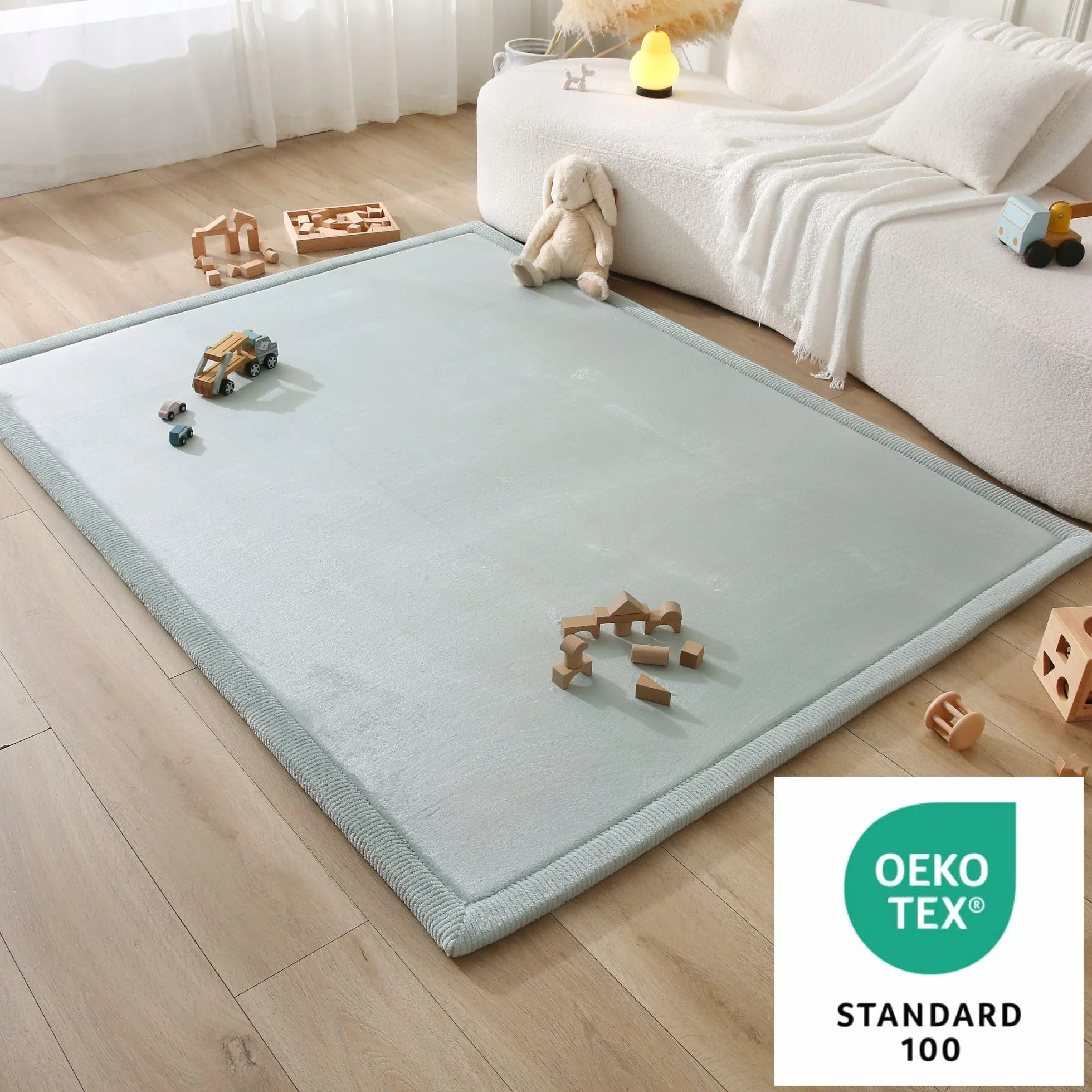 Hakuna Matte Tappeto e Neonato Tappeto Morbido per Bambini con Memory Foam – Tatami – Verde 200x150x2,5cm