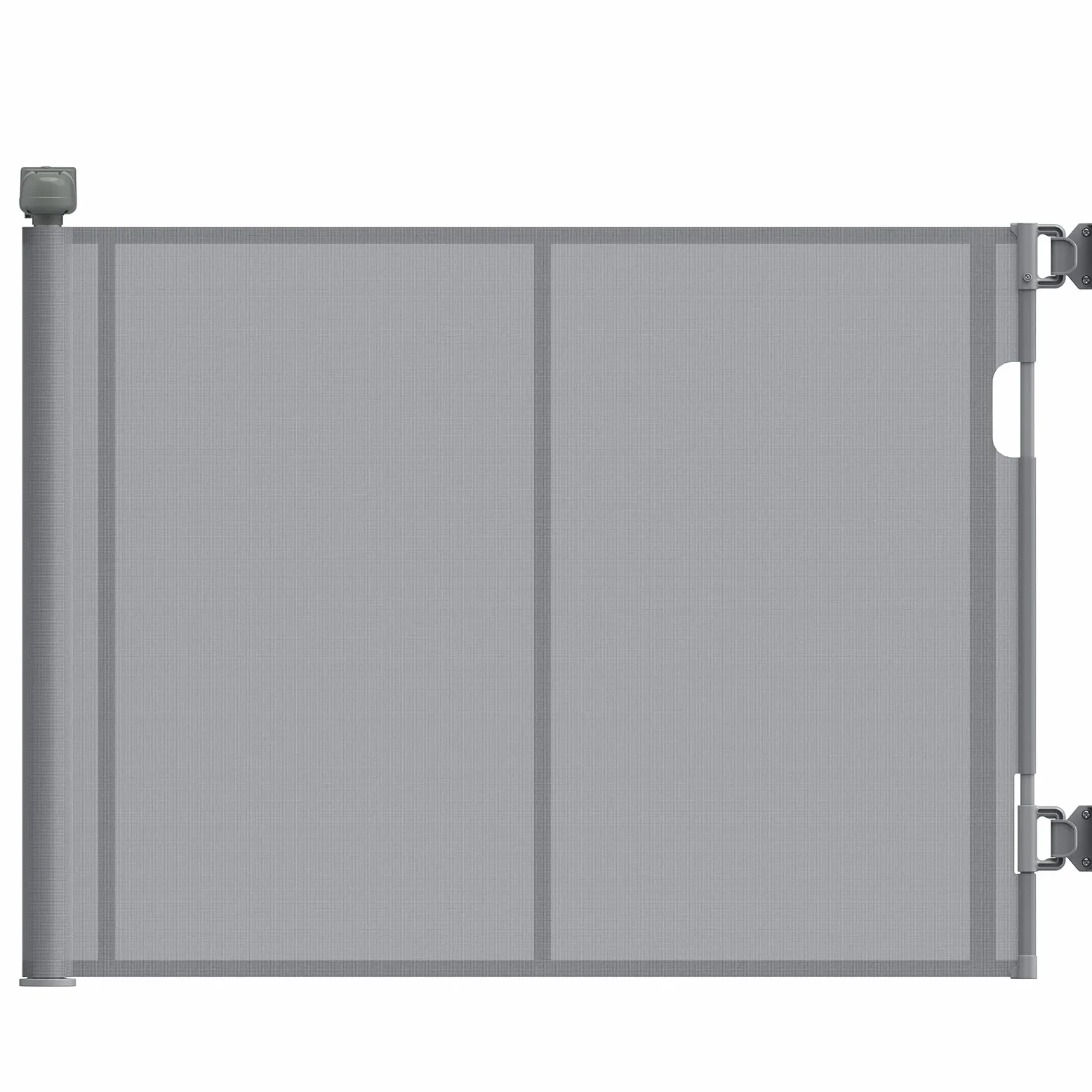 Cancelletto di Sicurezza Retrattile per Bambini, 0-140 cm, Cancelletto di Sicurezza per Cani, Cancello Bambini Adatto per Scale, Corridoi, Interni ed Esterni Grigio
