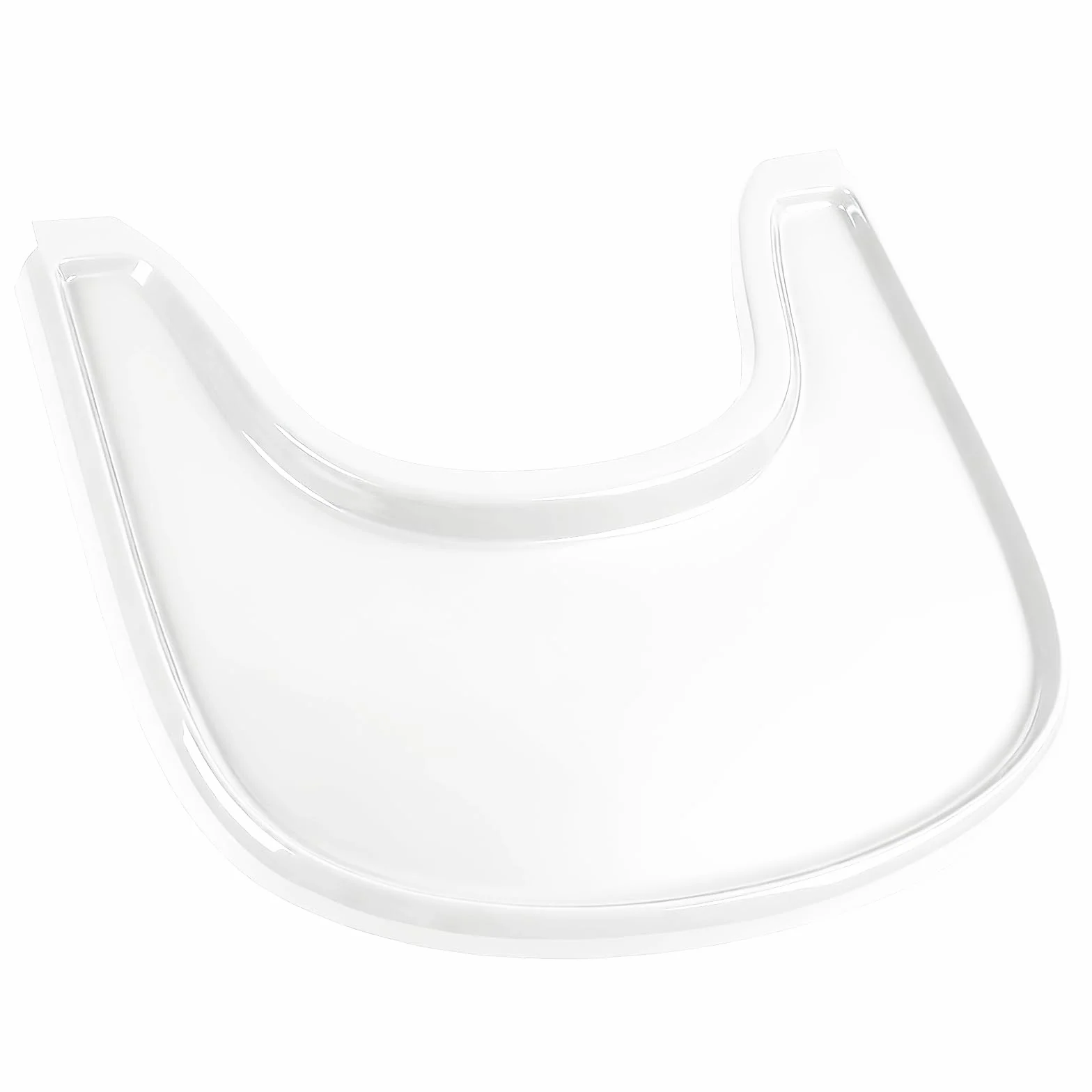 Vassoio compatibile con sedia Stokke Tripp Trapp, superficie liscia e forte assorbenza, 100% senza BPA, facile da montare, accessorio per seggiolone per bambini da 6 a 36 mesi, bianco