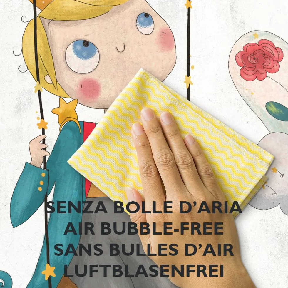 kina - UVB00307 Decorazione Parete in PVC Trasparente Adesivi per Muro Metri Bambini - Misura 20x120