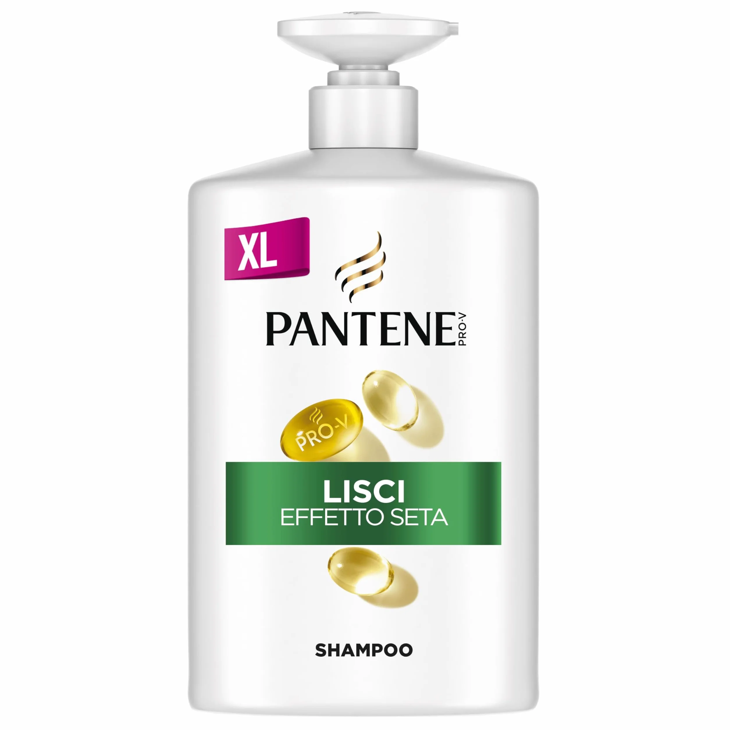 Pantene Pro-V Shampoo Lisci Effetto Seta per capelli Crespi e Opachi, con Pro-V e Active Nutri-Plex, 1000 ml