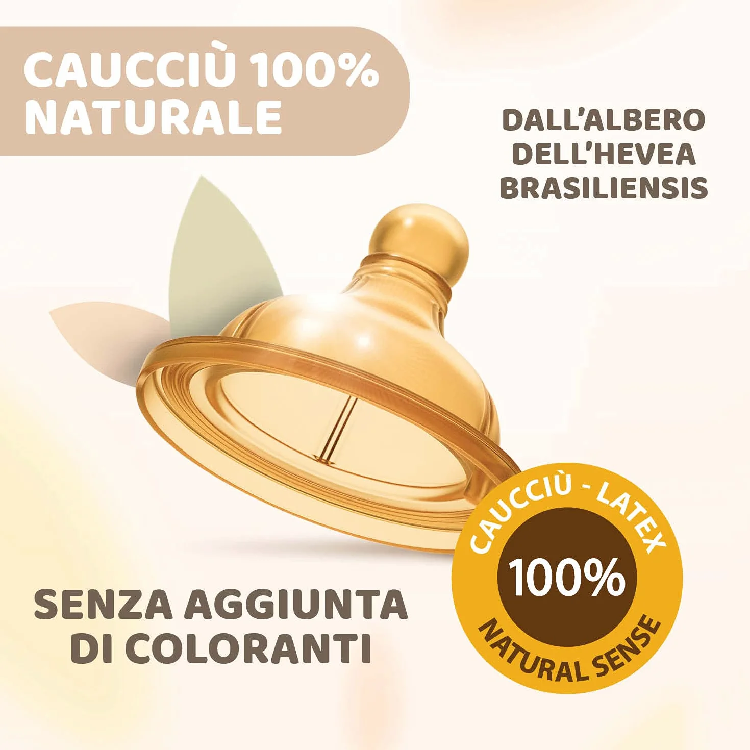 Chicco Original Touch Biberon, Vetro, Neutro, Flusso Lento, Beige, 240 ml