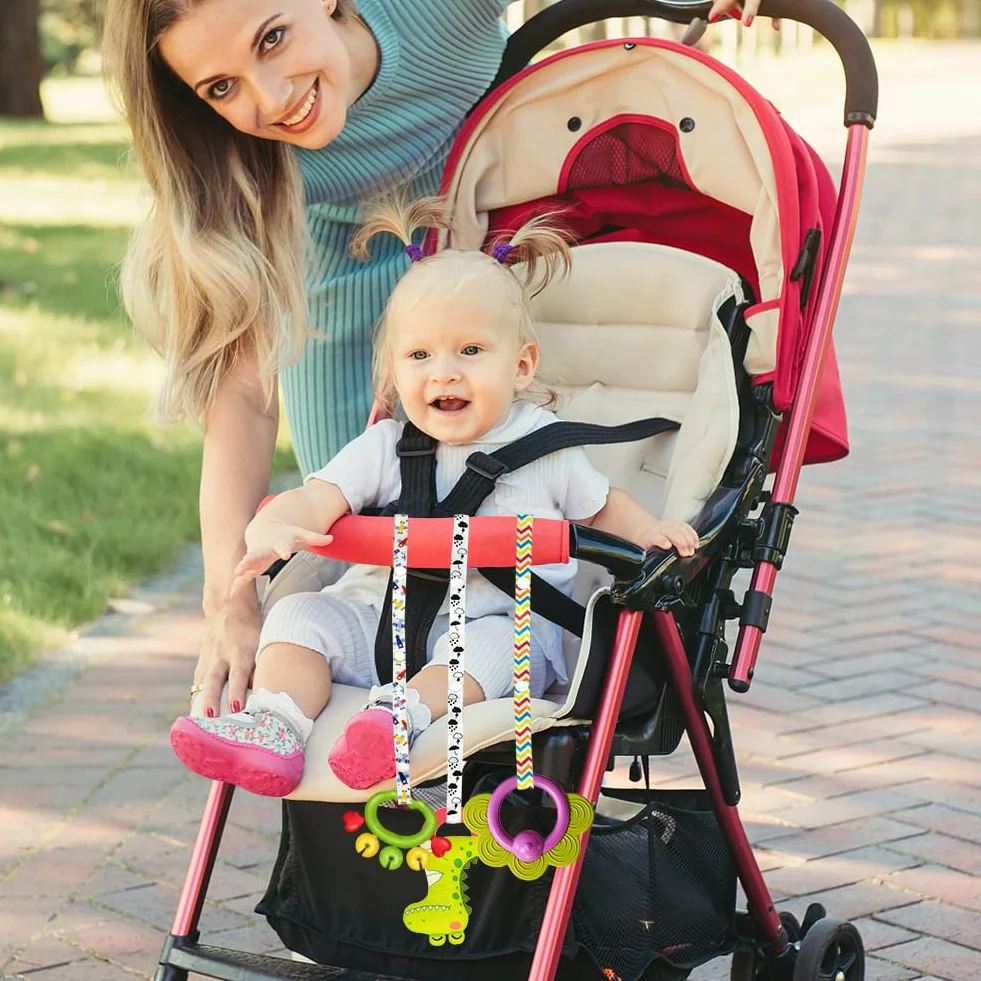 Cordino Per Passeggino, 6 Pezzi Guinzaglio Per Cinturino Giocattolo Per Bambini Cordino Baby Toy Strap Cinturino Per Passeggino Regolabile Regolabili Per Passeggini, Seggioloni
