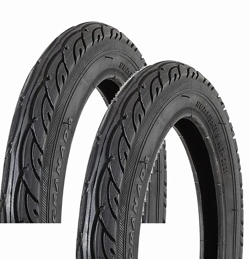 2 x COPERTONI COPERTURE Pneumatici 22 x 1.75 Ideali Furgoncino/Bicicletta ELETTRICA/Bici Ragazzo