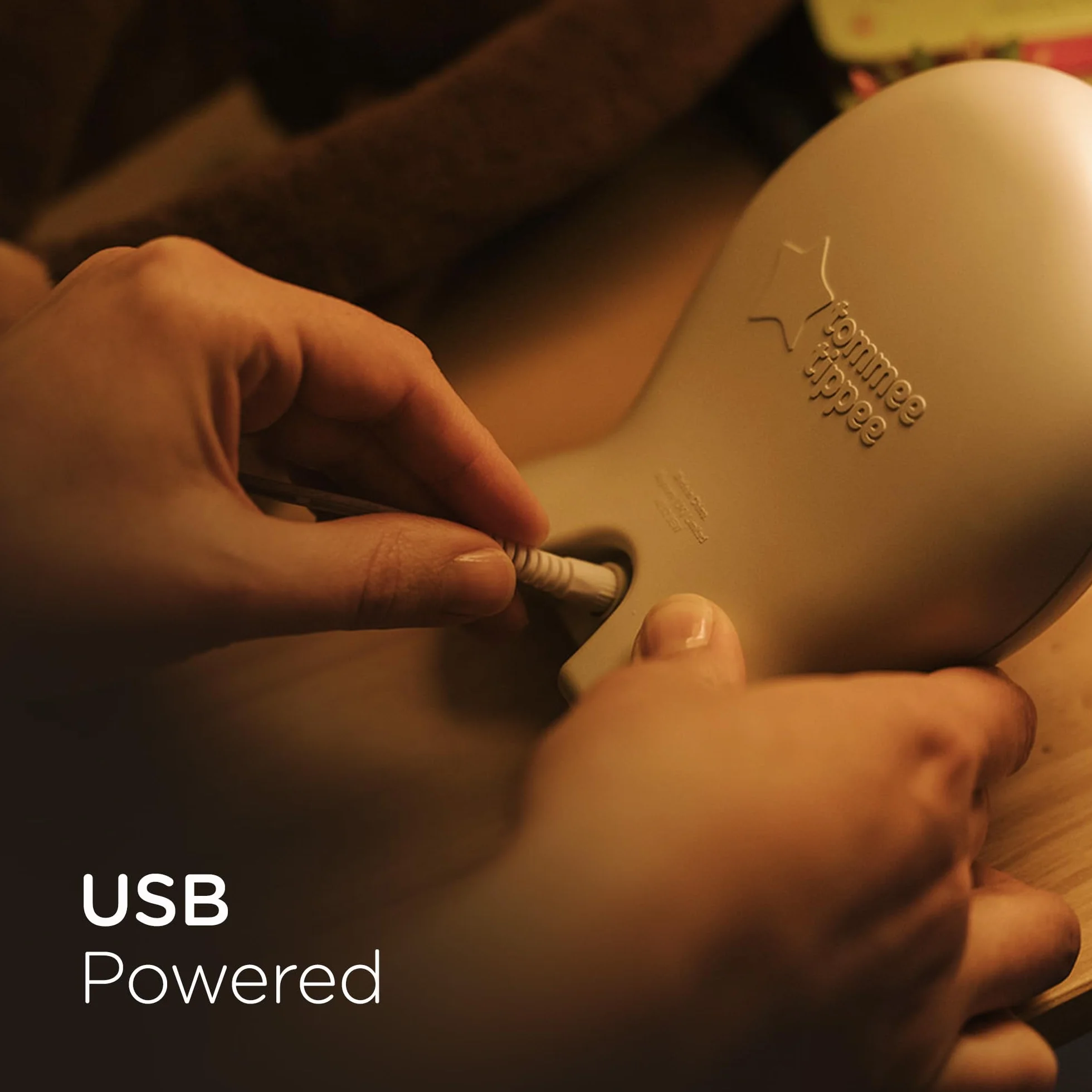 Tommee Tippee Groclock Sleep Trainer Orologio Sveglia e Luce Notturna per Bambini Piccoli Alimentazione USB