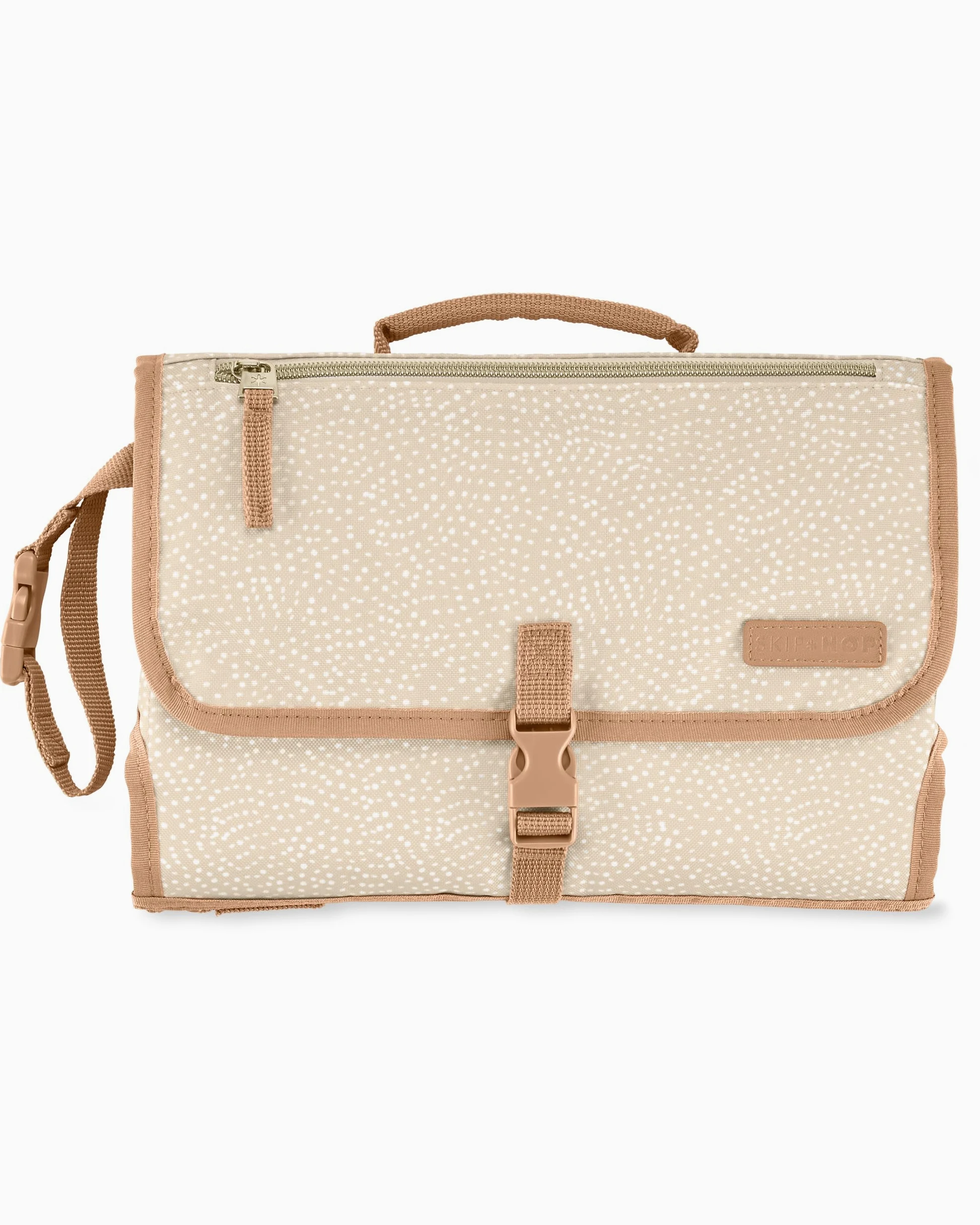 Skip Hop Fasciatoio portatile, Pronto, beige a pois