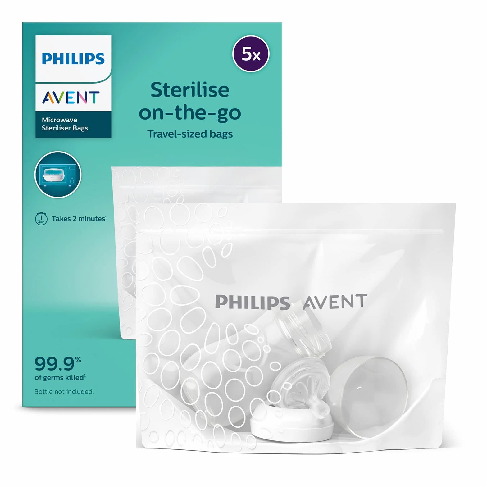 Philips Avent SCF297/05 Buste per Sterilizzazione a Vapore nel Forno a Microonde
