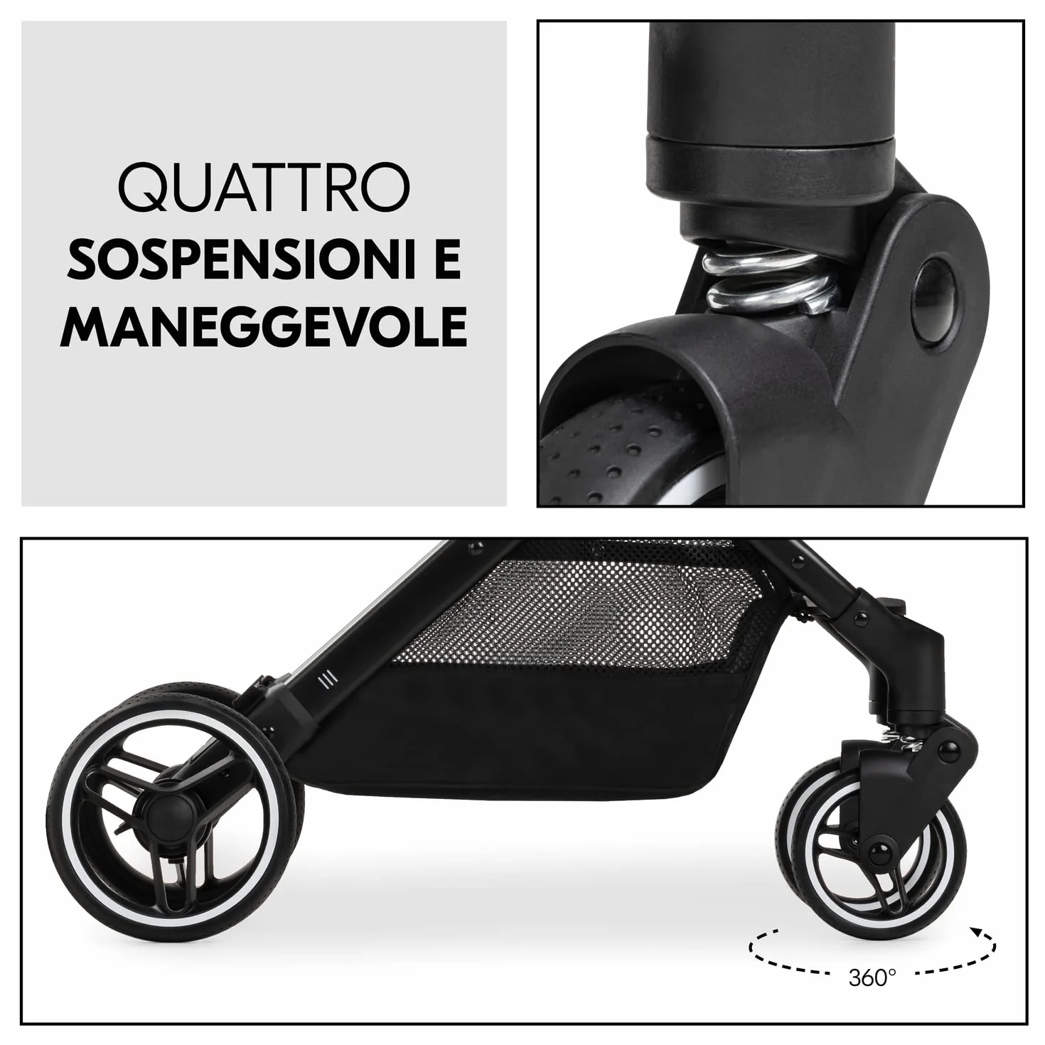 hauck Travel N Care Plus, Arancione - Passeggino da Viaggio Leggero dalla Nascita fino a 22 kg - Tessuti Stretch e Cuscino - Reclinabile, Compatto e Richiudibile - Cappottina UPF 50+ Finestre in Rete