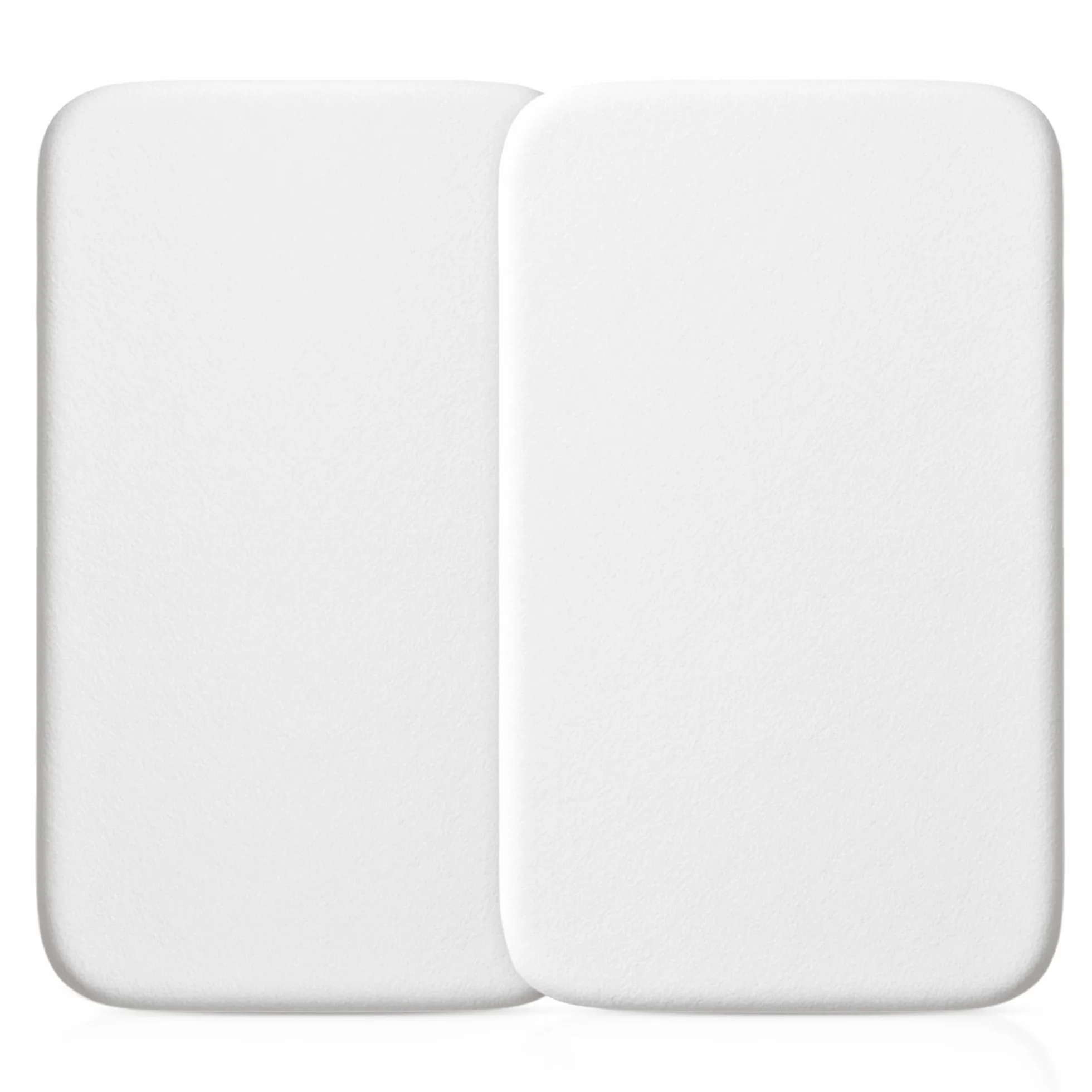 Confezione da 2 lenzuola con angoli elasticizzati per culla Next2Me in 100% jersey di cotone – compatibile con Next2Me (50 x 85 cm) confezione da 2 bianco