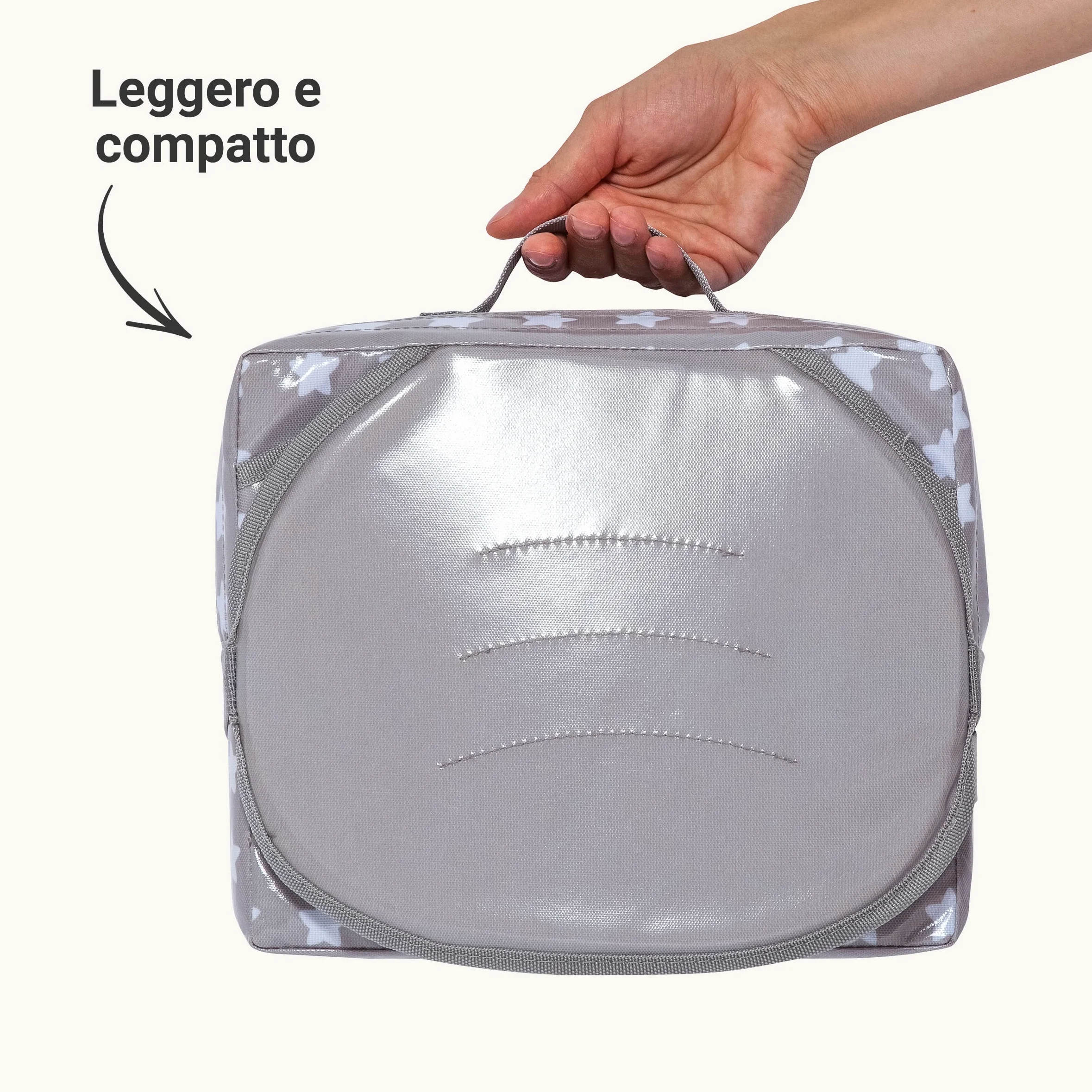 Baby-To-Love Easy Up, seggiolone per neonati, sollevatore per seggiolone, sollevatore Nomade Baby (White Stars)