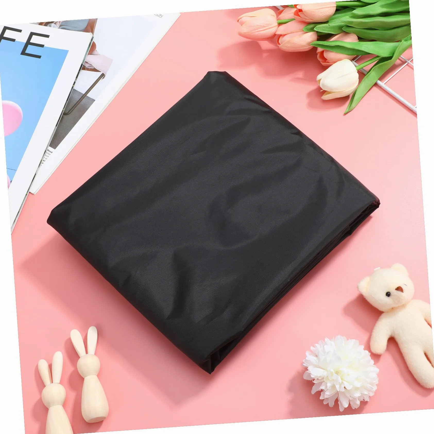 Borsa da Viaggio Chiusura a Coulisse Bloccabile in Nylon Nero per Passeggino e Cuciture Rinforzate Doppia Tracolla per Viaggi in Aereo e Lunghe Trasferte