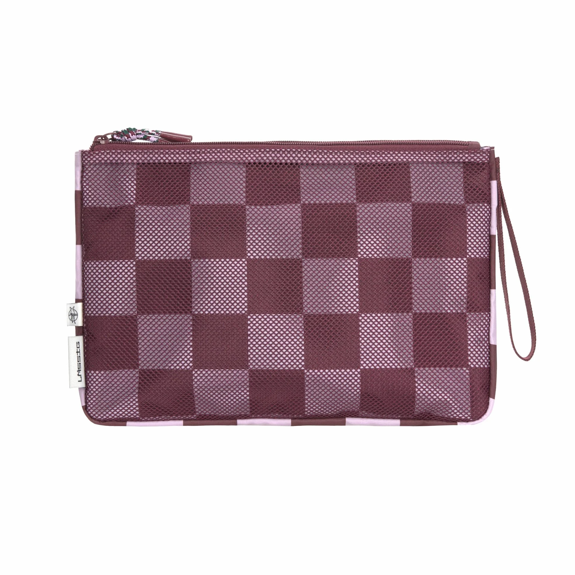 LÄSSIG Borsa per pannolini con fasciatoio per i bambini in movimento/Casual Changing Organizer deep red/lavender