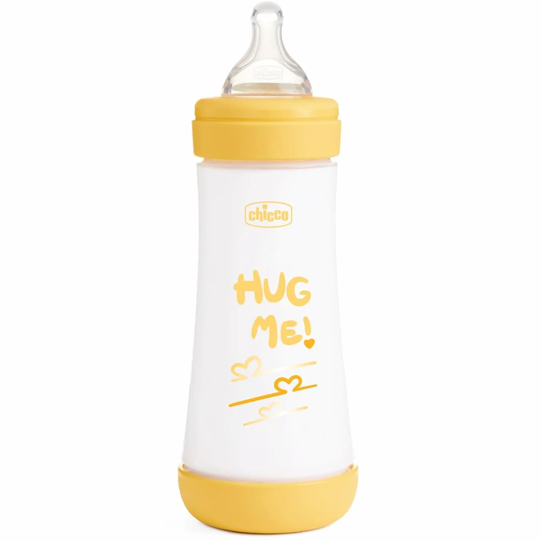 Chicco Perfect 5 Flacone Anti-Colic Flacone da 300 ml a flusso rapido, per neonati 4 m +, tettarella in silicone, borraccia da 300 ml con sistema Intui-Flow