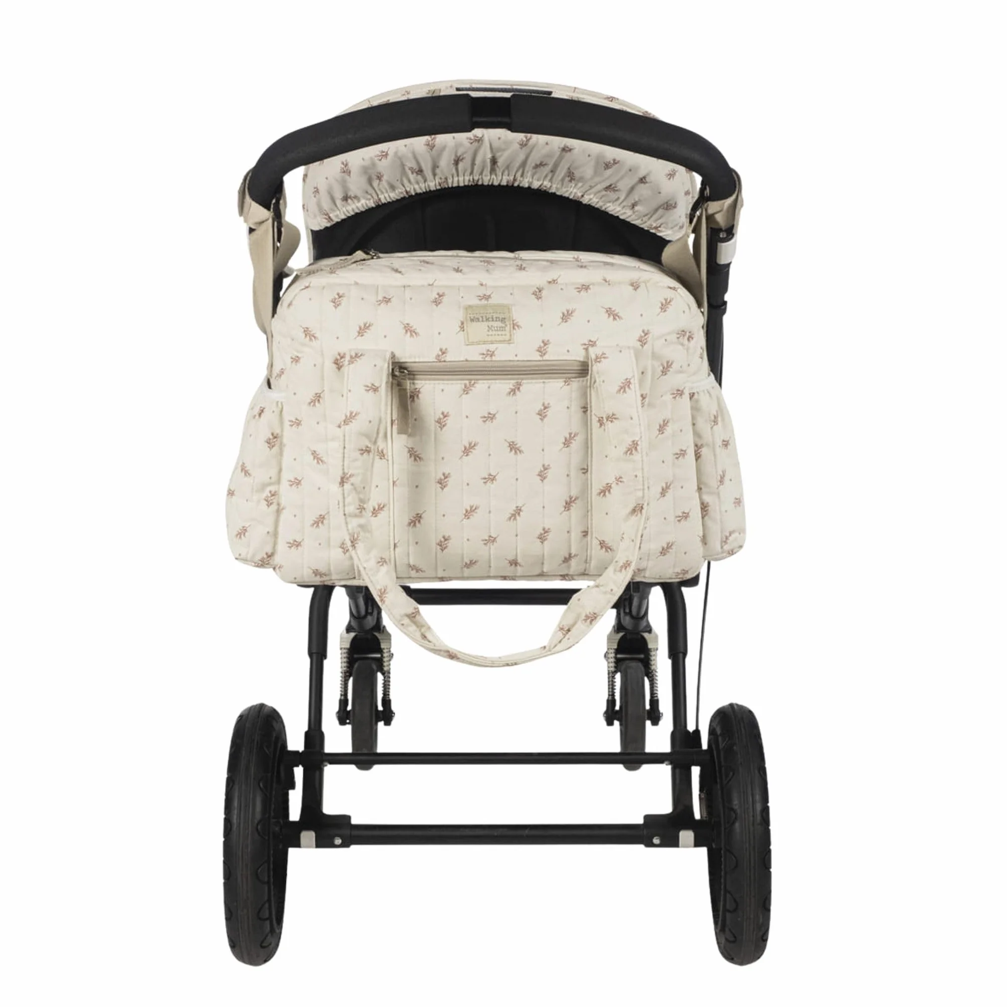 Walking Mum - Borsa fasciatoio, colore: rosa, Beige/Rosa e Beige/Verde, L