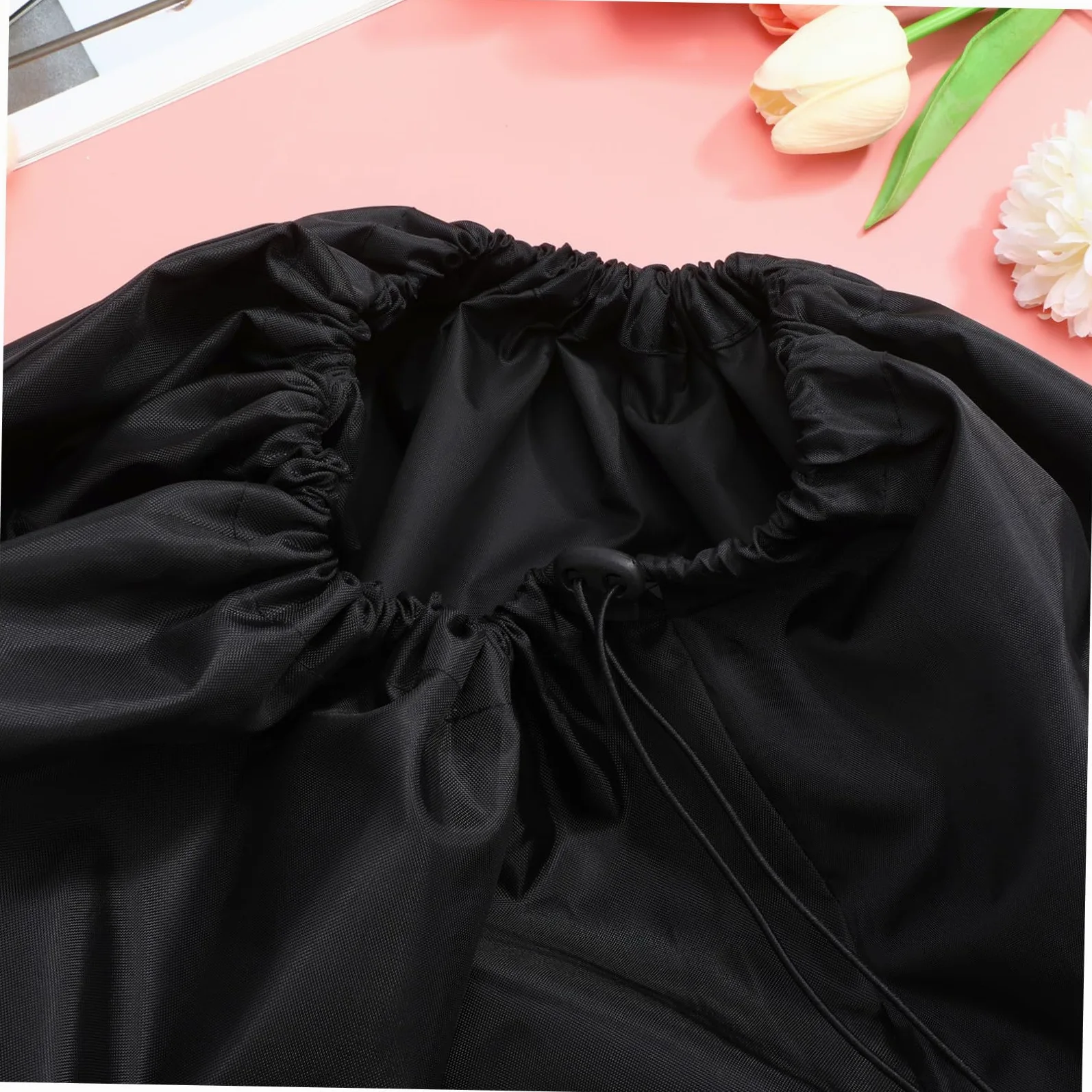 Borsa da Viaggio per Passeggino, Borsa Porta Passeggino Nera in Nylon | Due Spallacci Cuciture Rinforzate Chiusura a Coulisse Bloccabile per Viaggio in Aereo e Gate Check