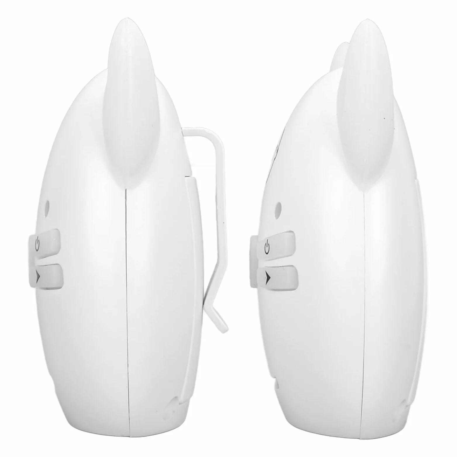 Baby Monitor Audio Digitale Wireless, Monitor Wireless Baby Voice Facile da Trasportare Trasmissione con Crittografia Digitale a Voce Chiara Bellissimo Modello con Luce Notturna per la Casa (Bianco)