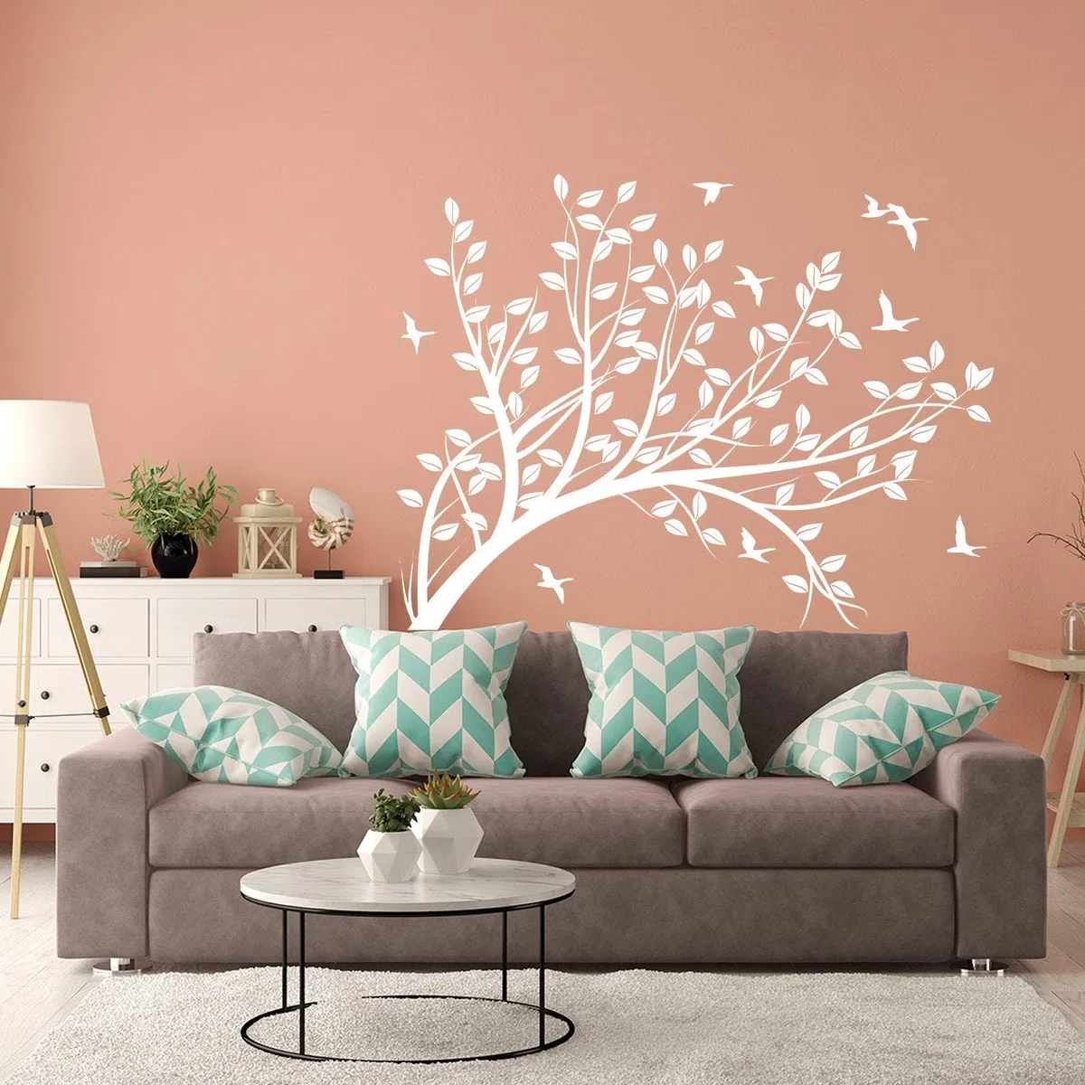 Adesivo da parete in vinile con ramo – Decorazione per camera dei bambini – Decorazione per bambini – Decorazione per bambini