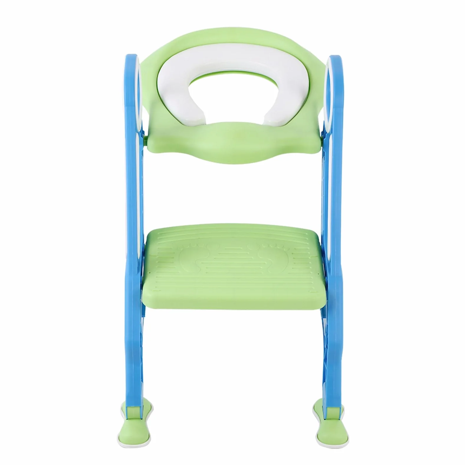 Marhynchus Seggiolino per Vasino per Bambini, Sedia da Toilette per Bambini, Scala di Sicurezza Regolabile, Sgabello con Imbottitura Morbida in PU, Doppio Bracciolo, Piedini Antiscivolo per (turchese)
